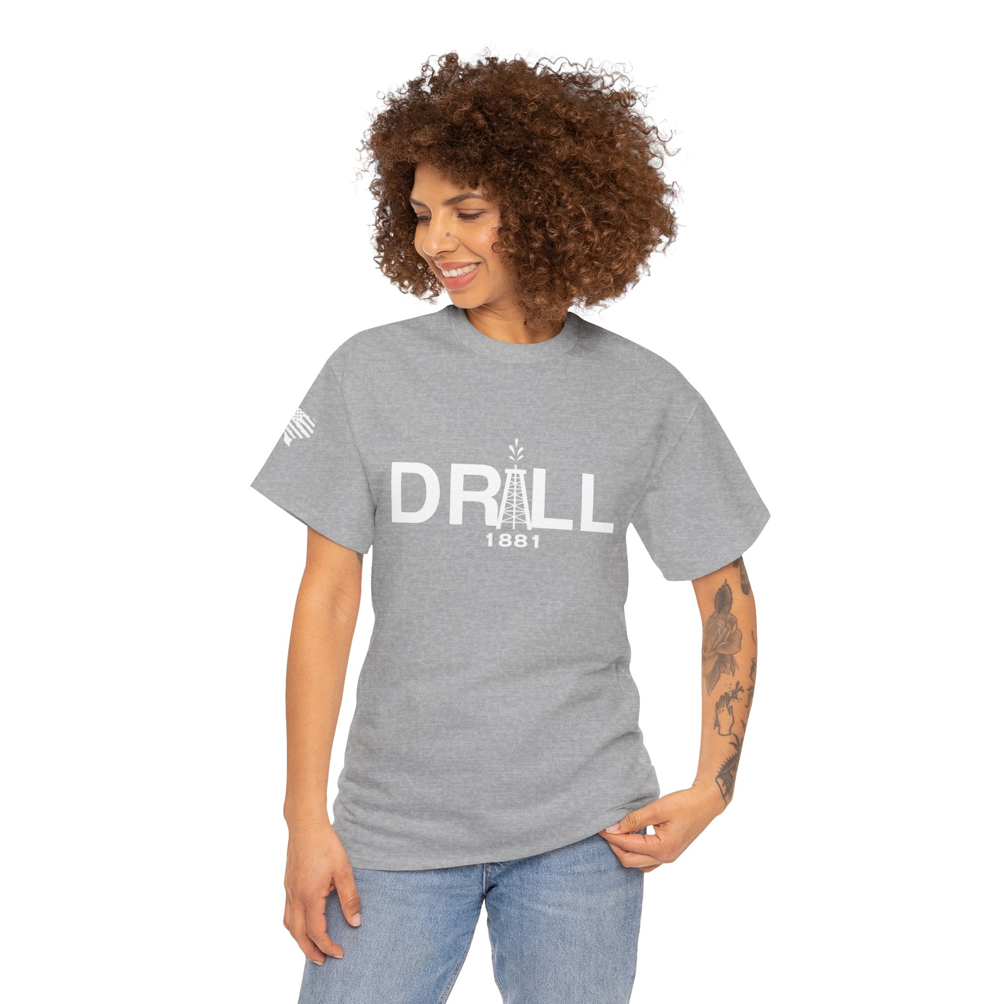 Drill Basic White Logo - SS - Front