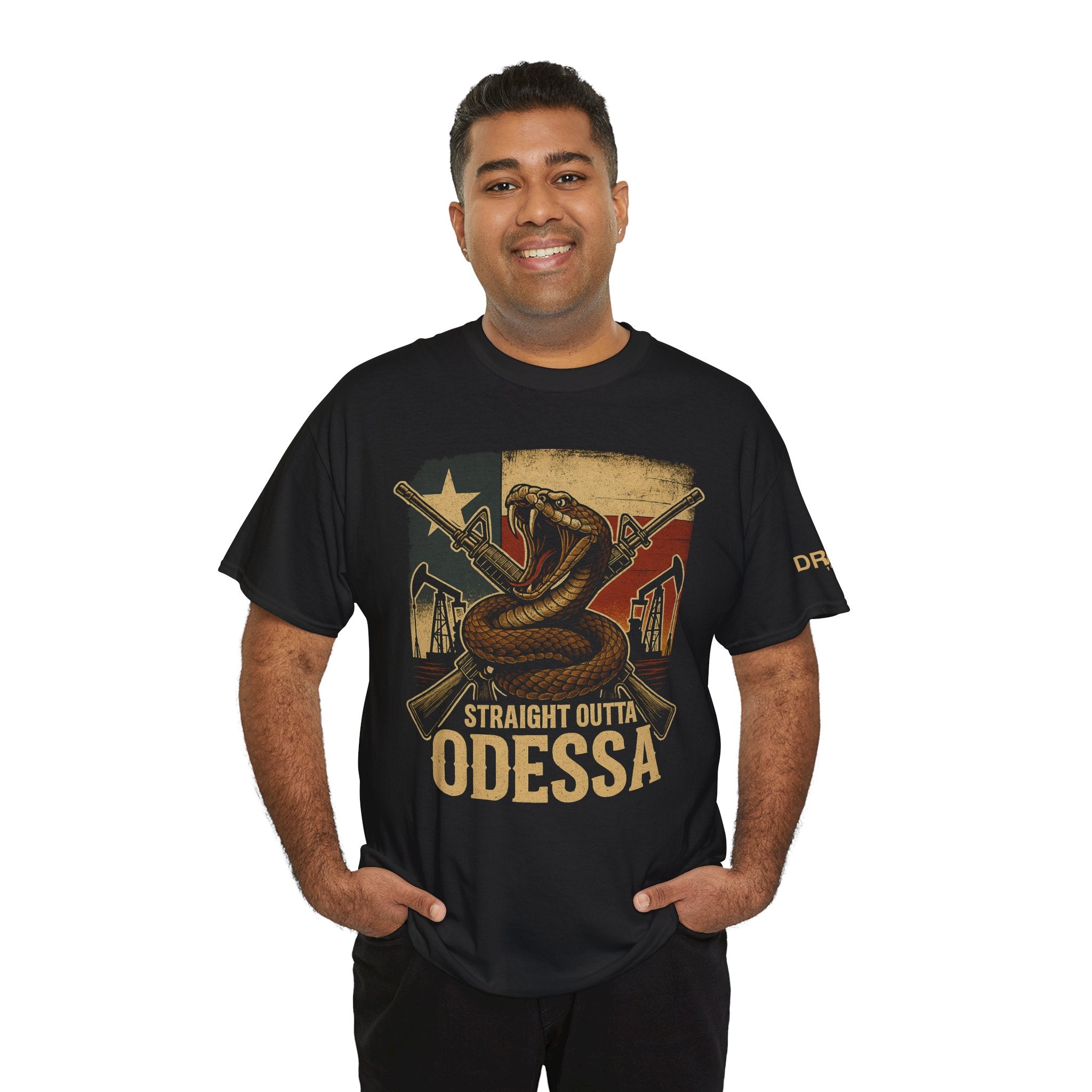 Straight Outta Odessa Rattler - Black - SS - Front