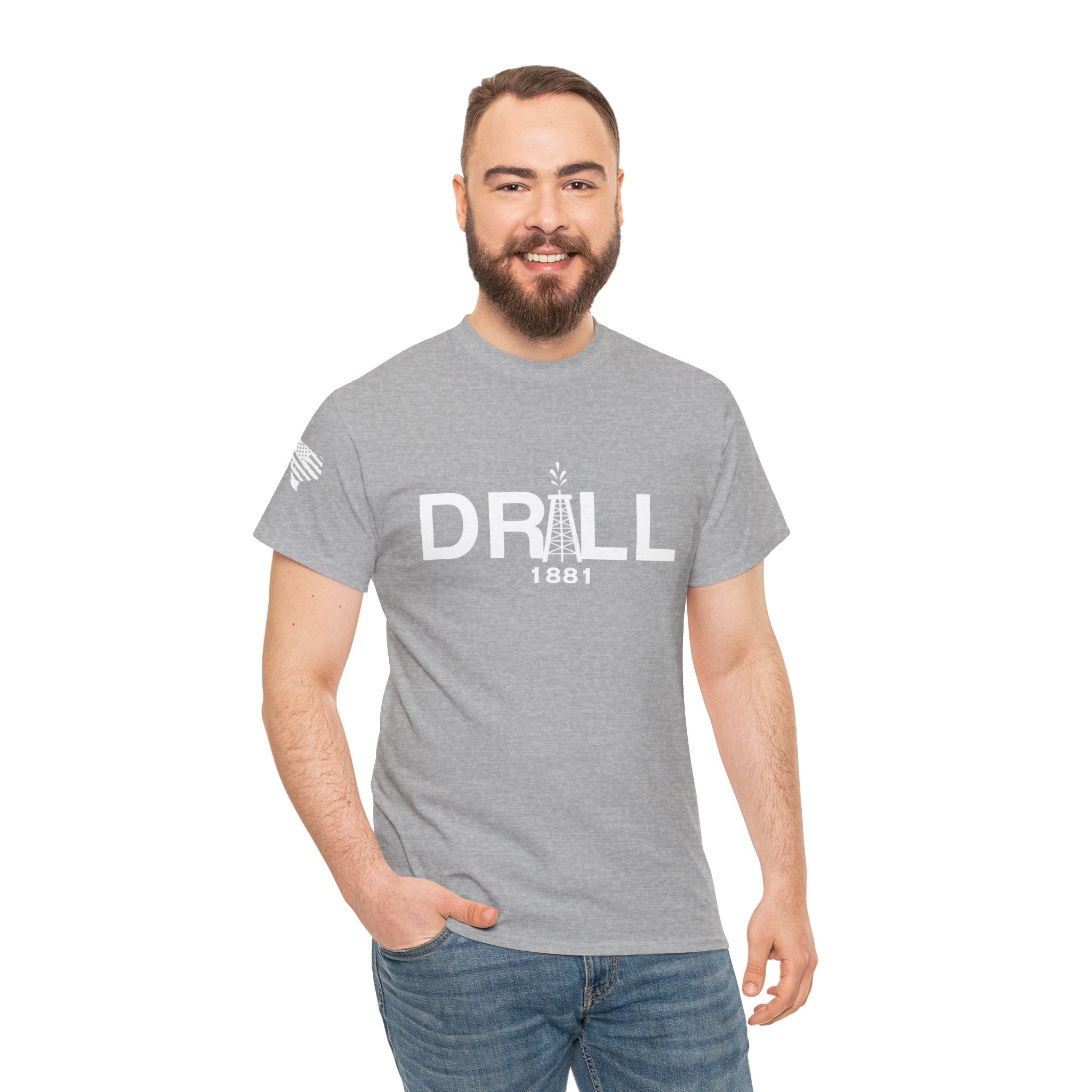 Drill Basic White Logo - SS - Front
