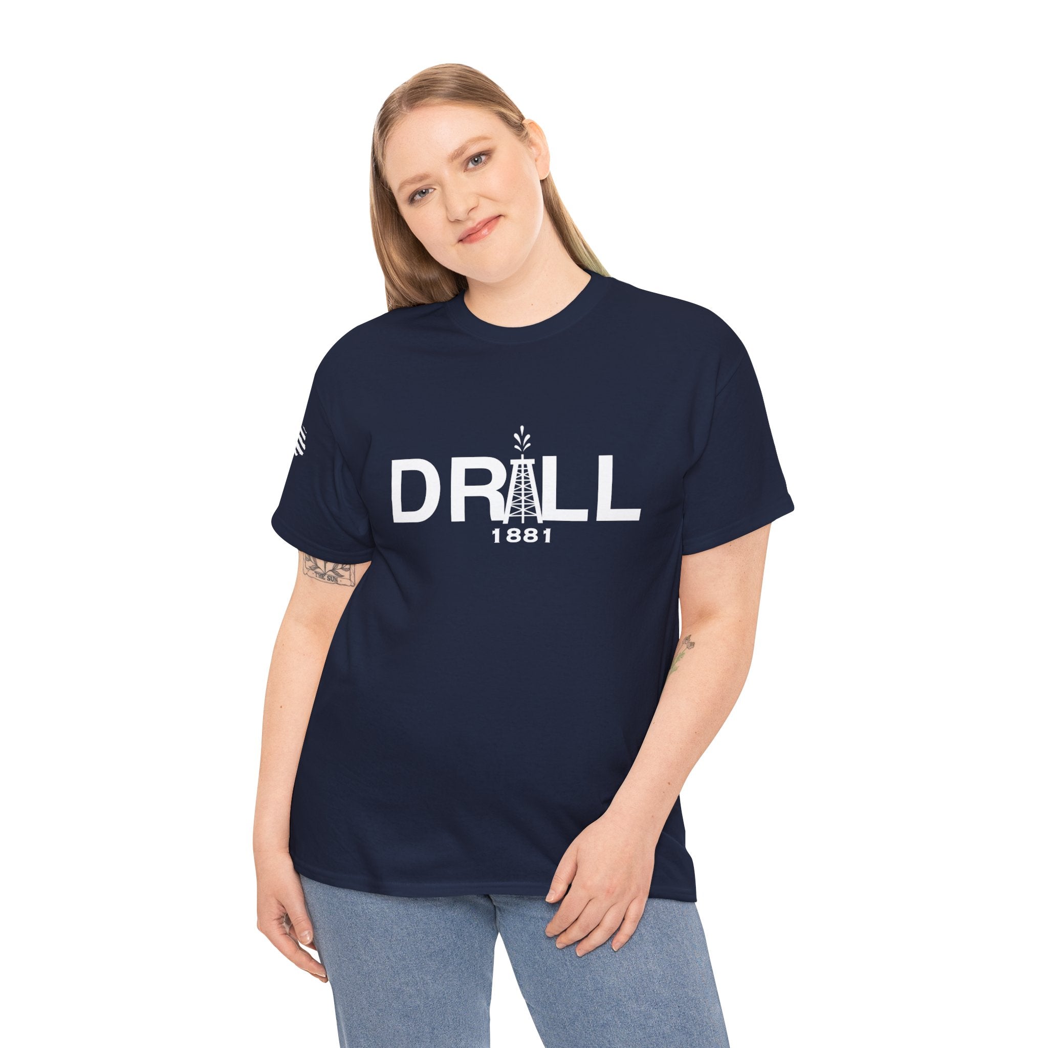 Drill Basic White Logo - SS - Front