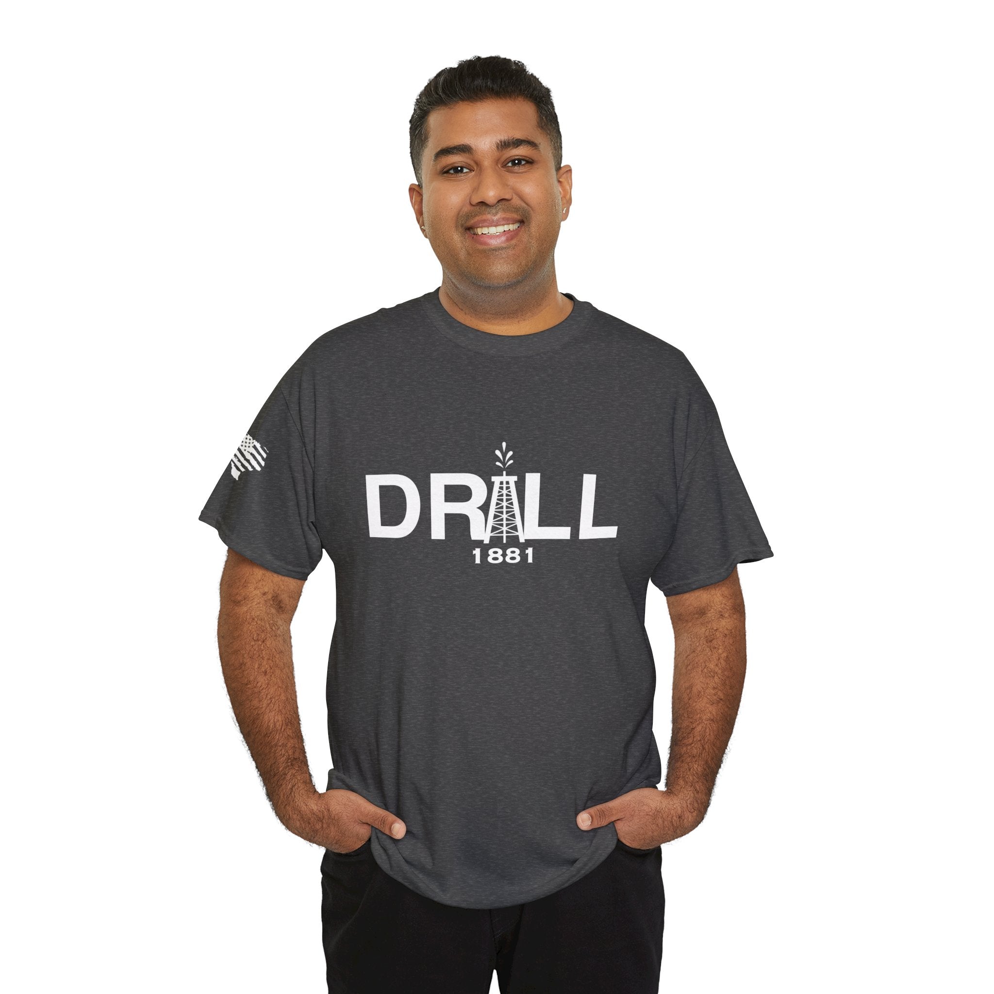 Drill Basic White Logo - SS - Front