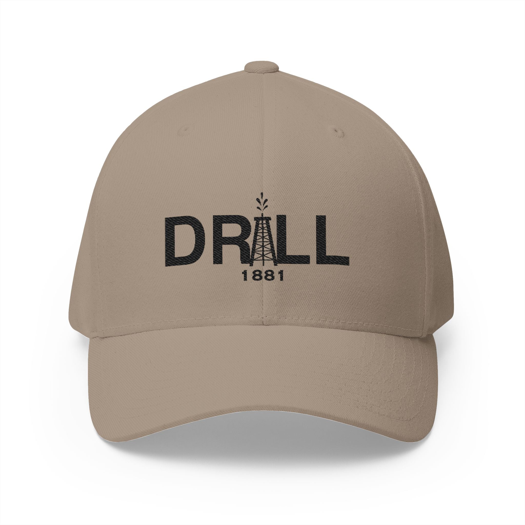Drill Black Logo Cap- Closed Back