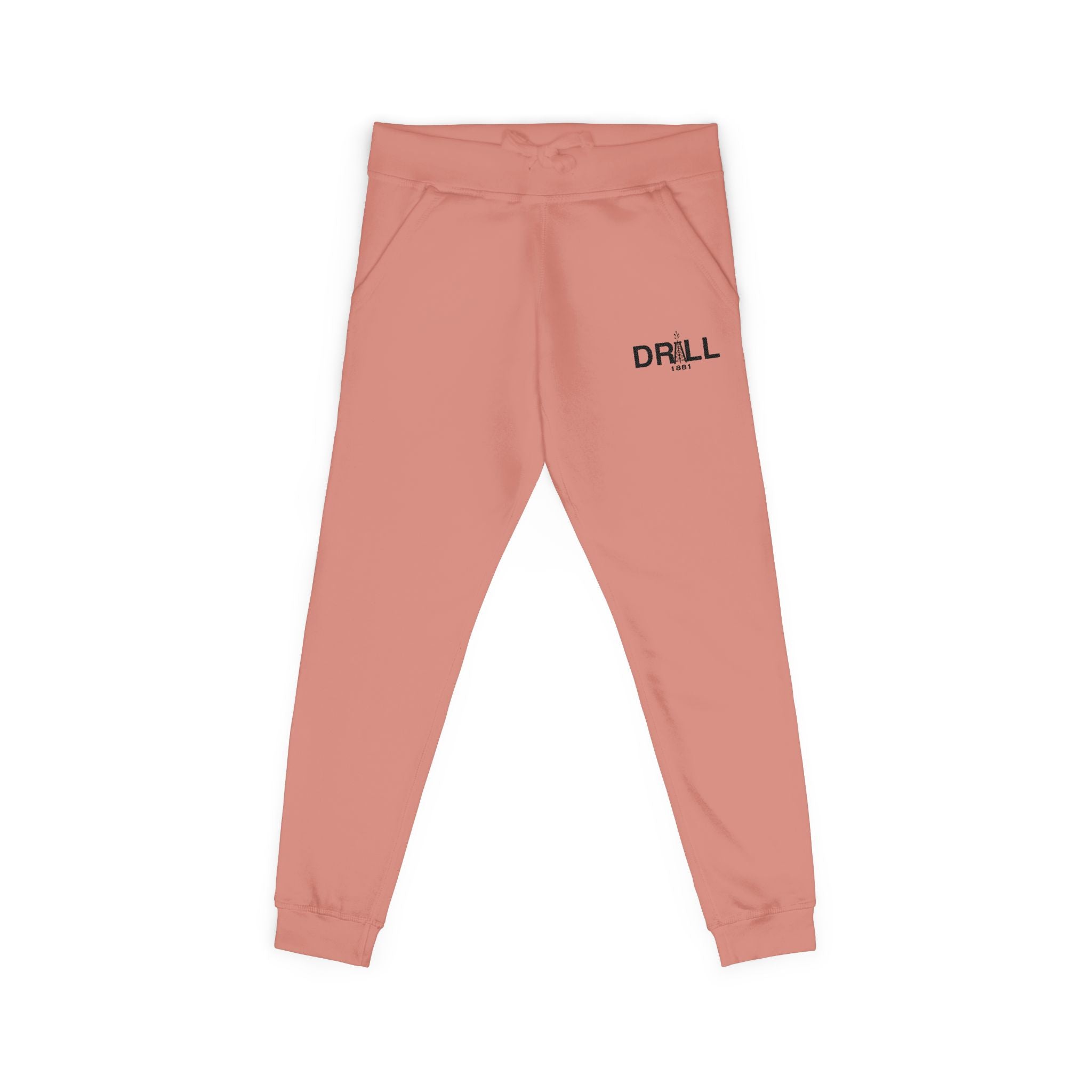 Cozy Embroidered Unisex Fleece Sweatpants for Relaxation, Lounge, Gift, Casual, Home