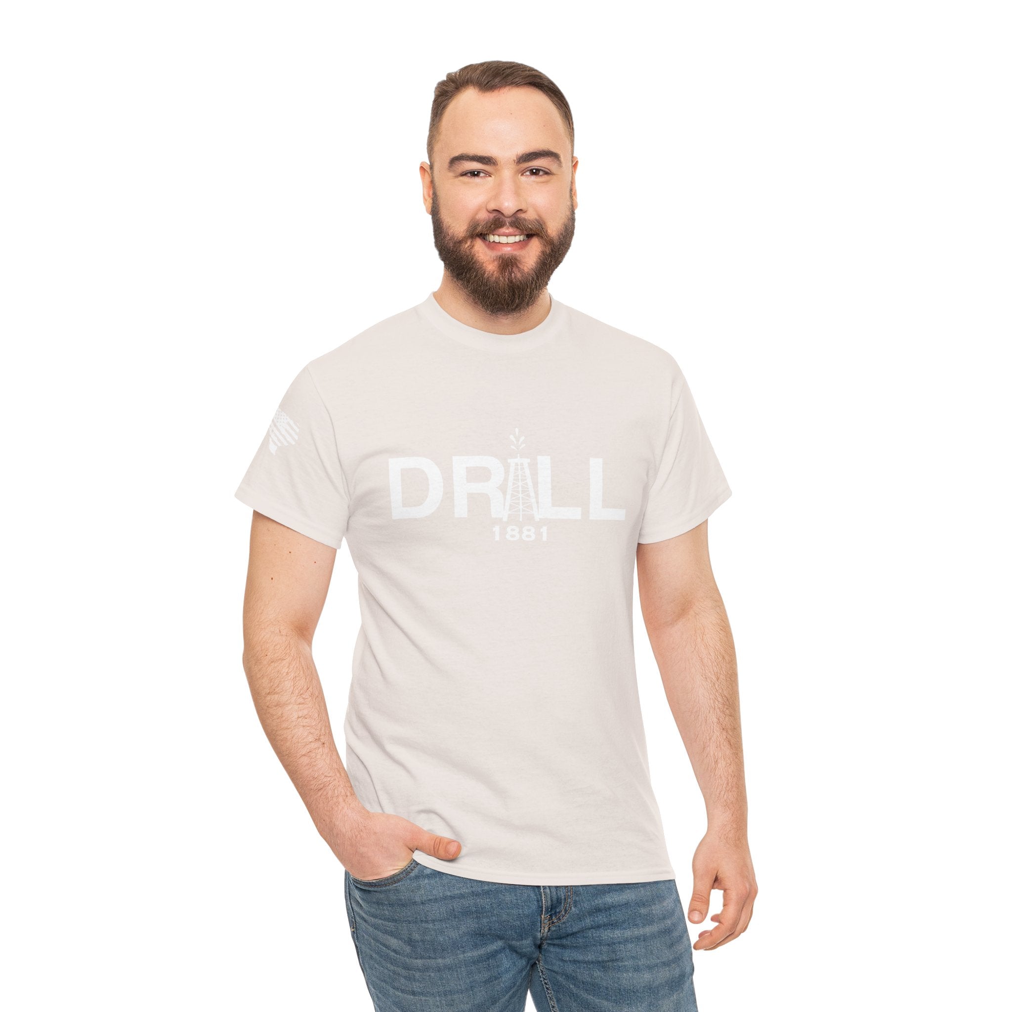 Drill Basic White Logo - SS - Front