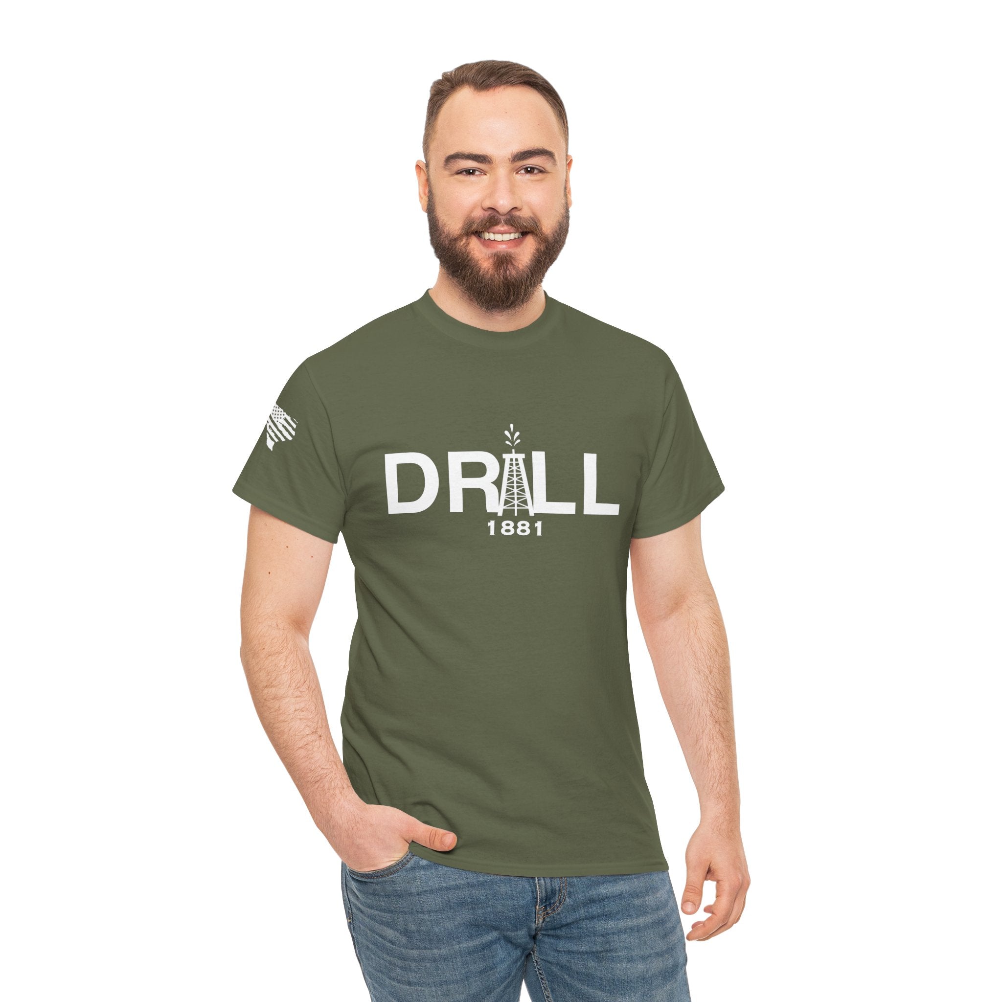 Drill Basic White Logo - SS - Front