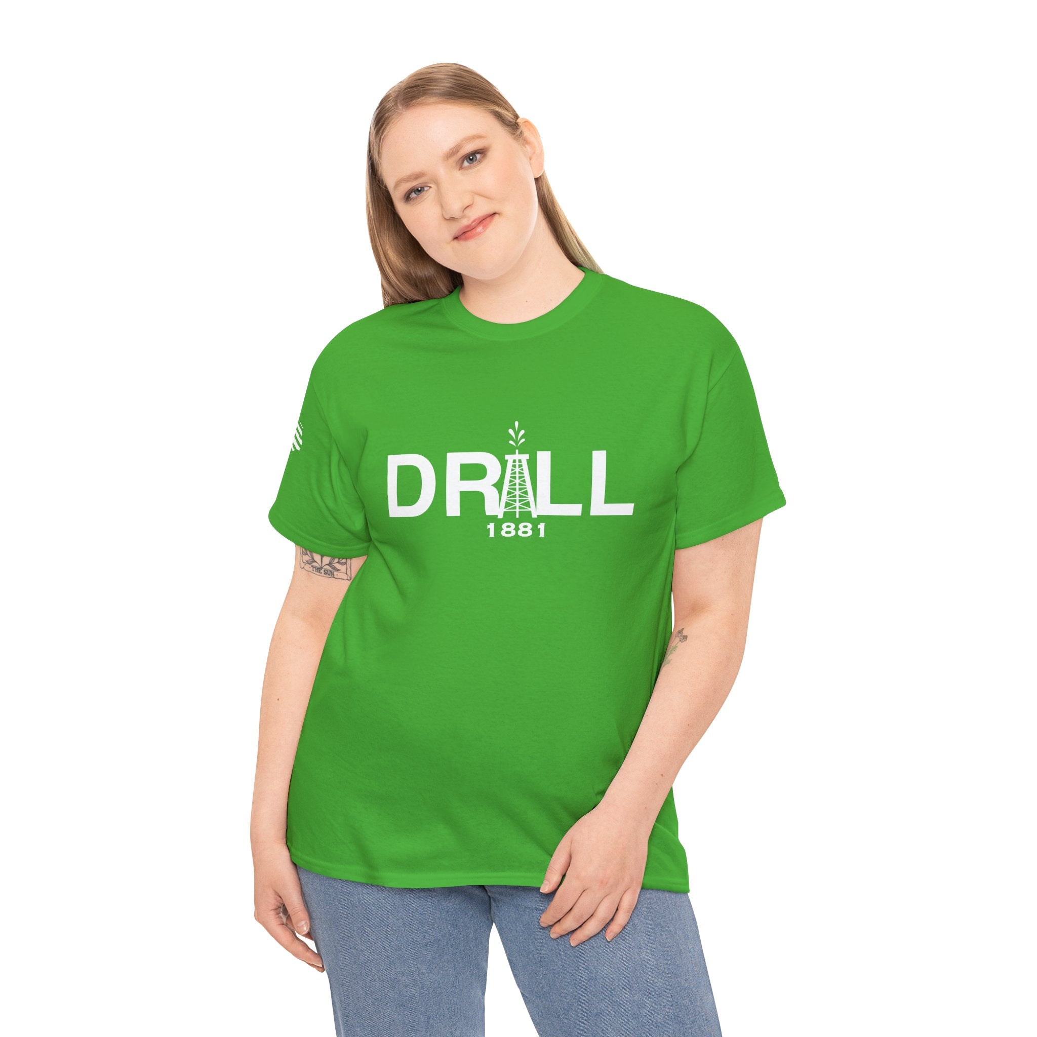 Drill Basic White Logo - SS - Front