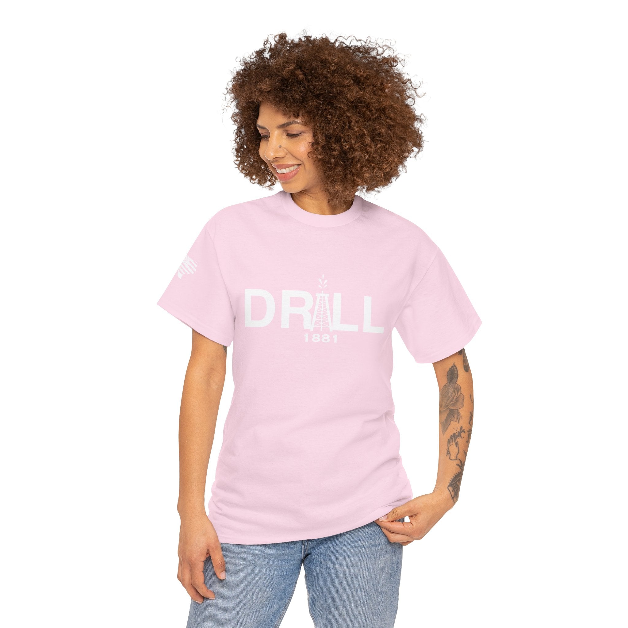 Drill Basic White Logo - SS - Front