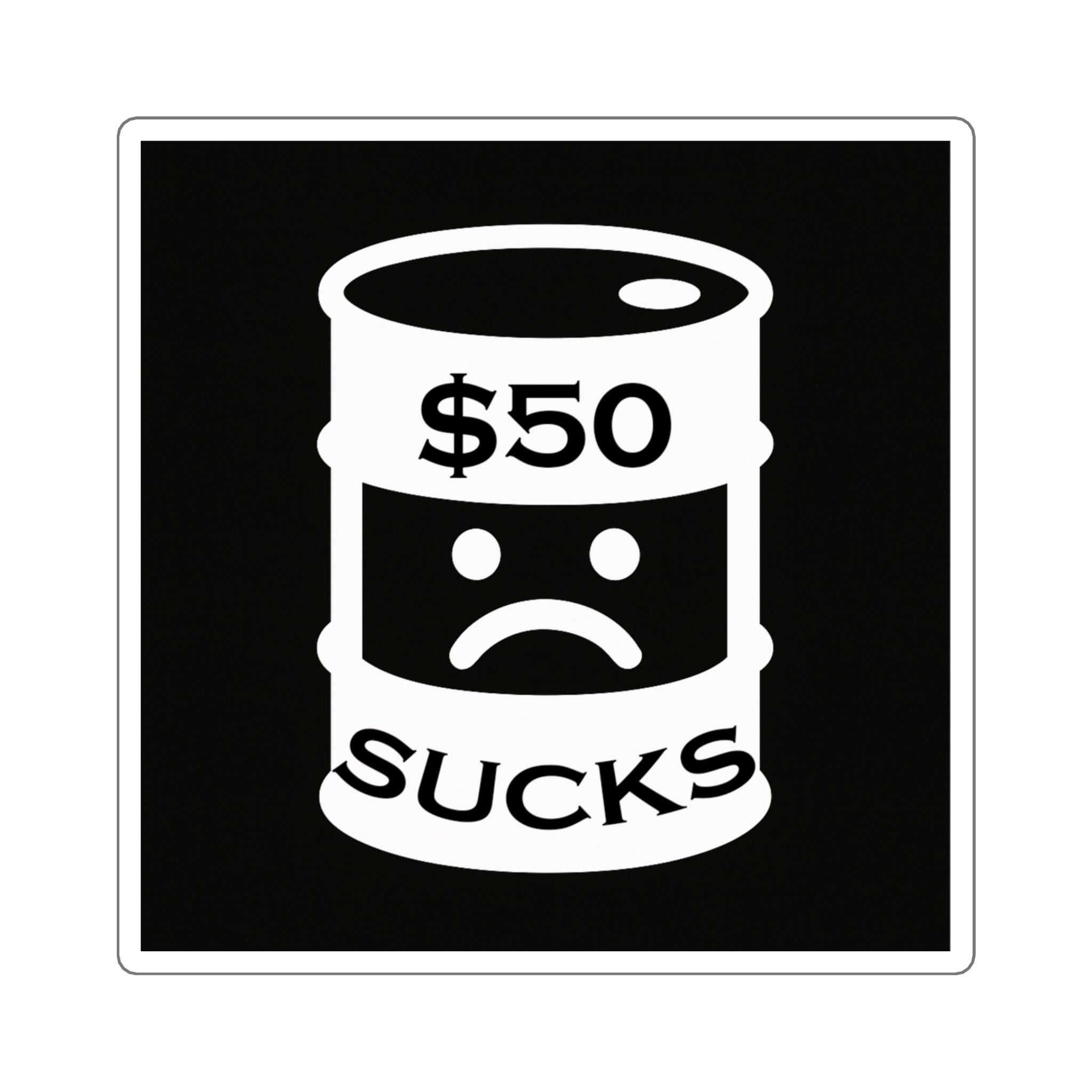 $50 Sucks - Square Stickers