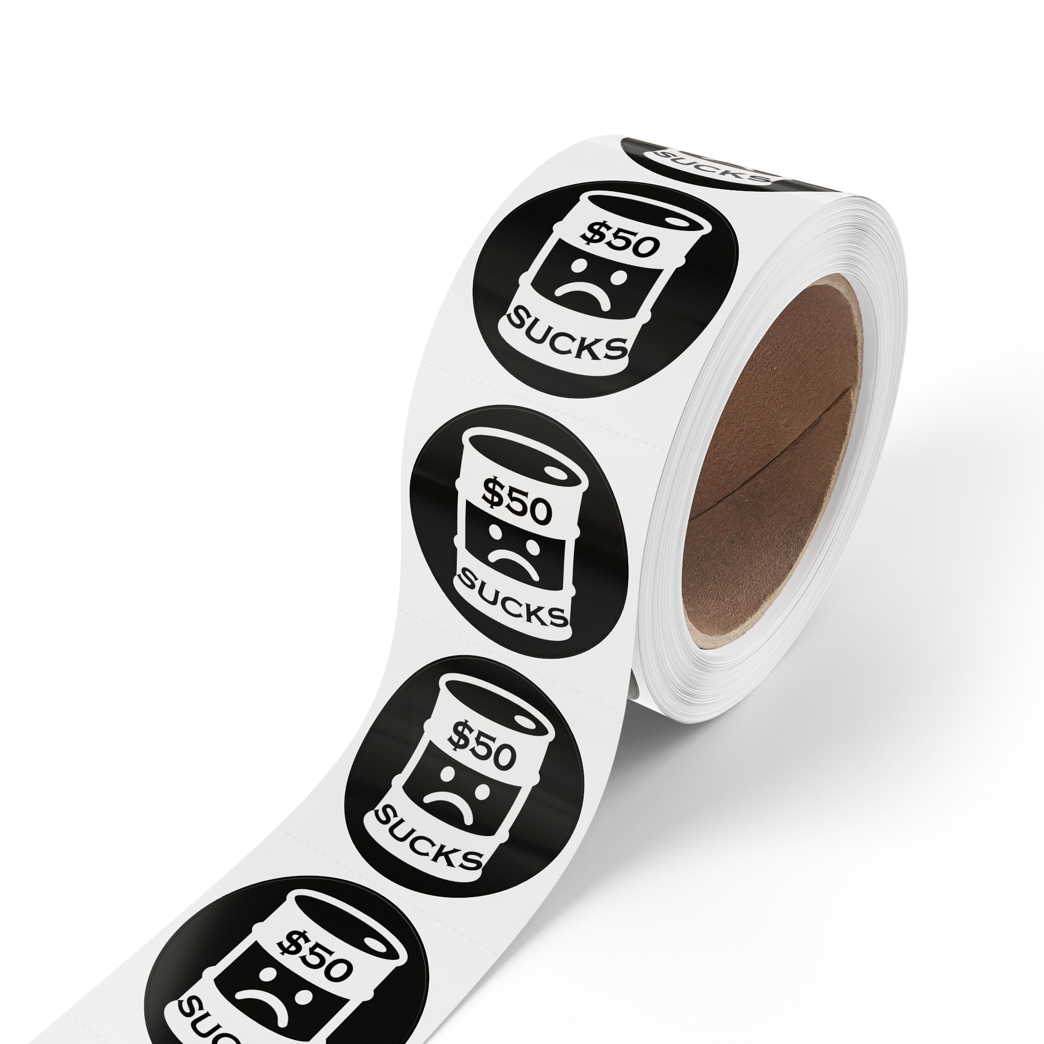 $50 Sucks - Round Sticker Label Rolls