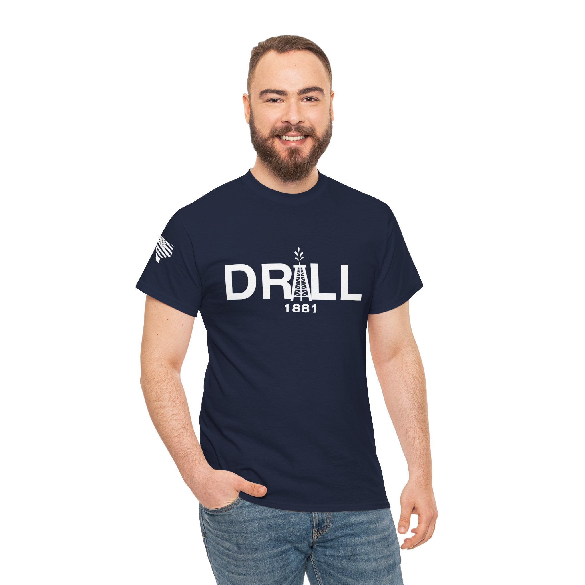 Drill Basic White Logo - SS - Front