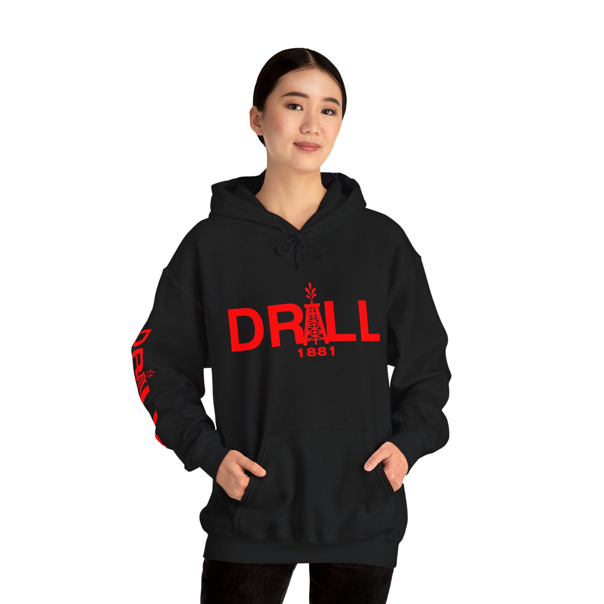 Drill Basic Red Logo - Heavy Blend™ Hoodie