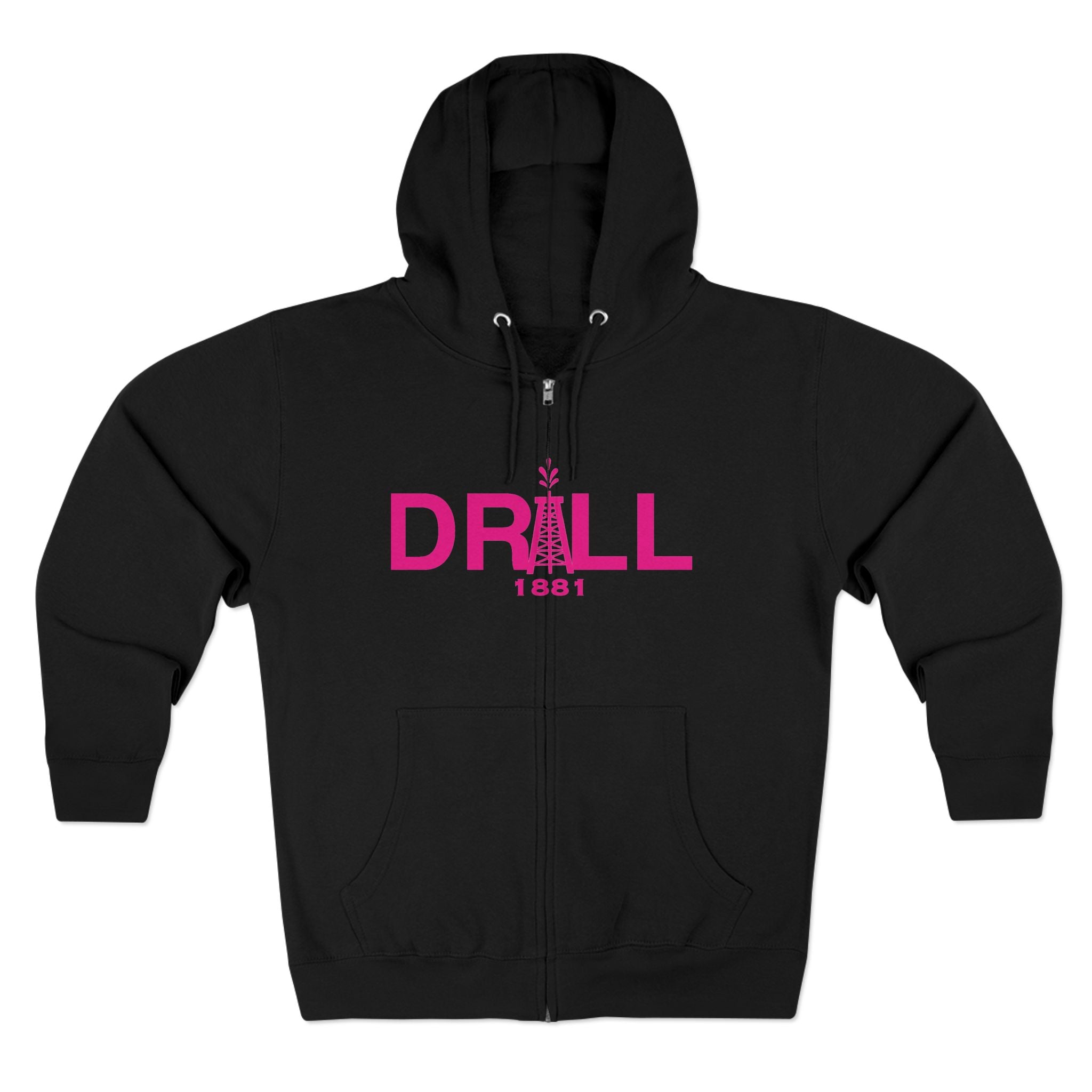 Glitter Pumpjack Unisex Zip Hoodie - Perfect for Oil & Gas Enthusiasts