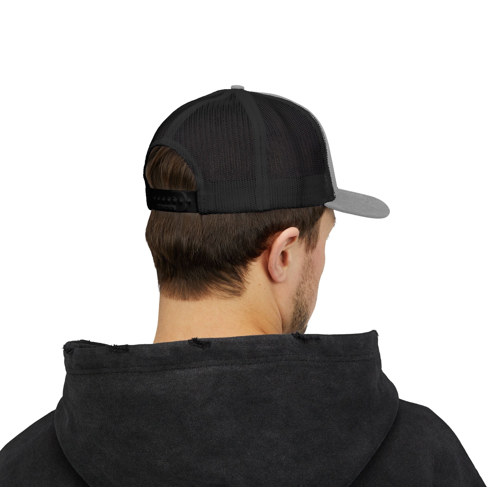 Skull Drill Work Snapback Trucker Cap