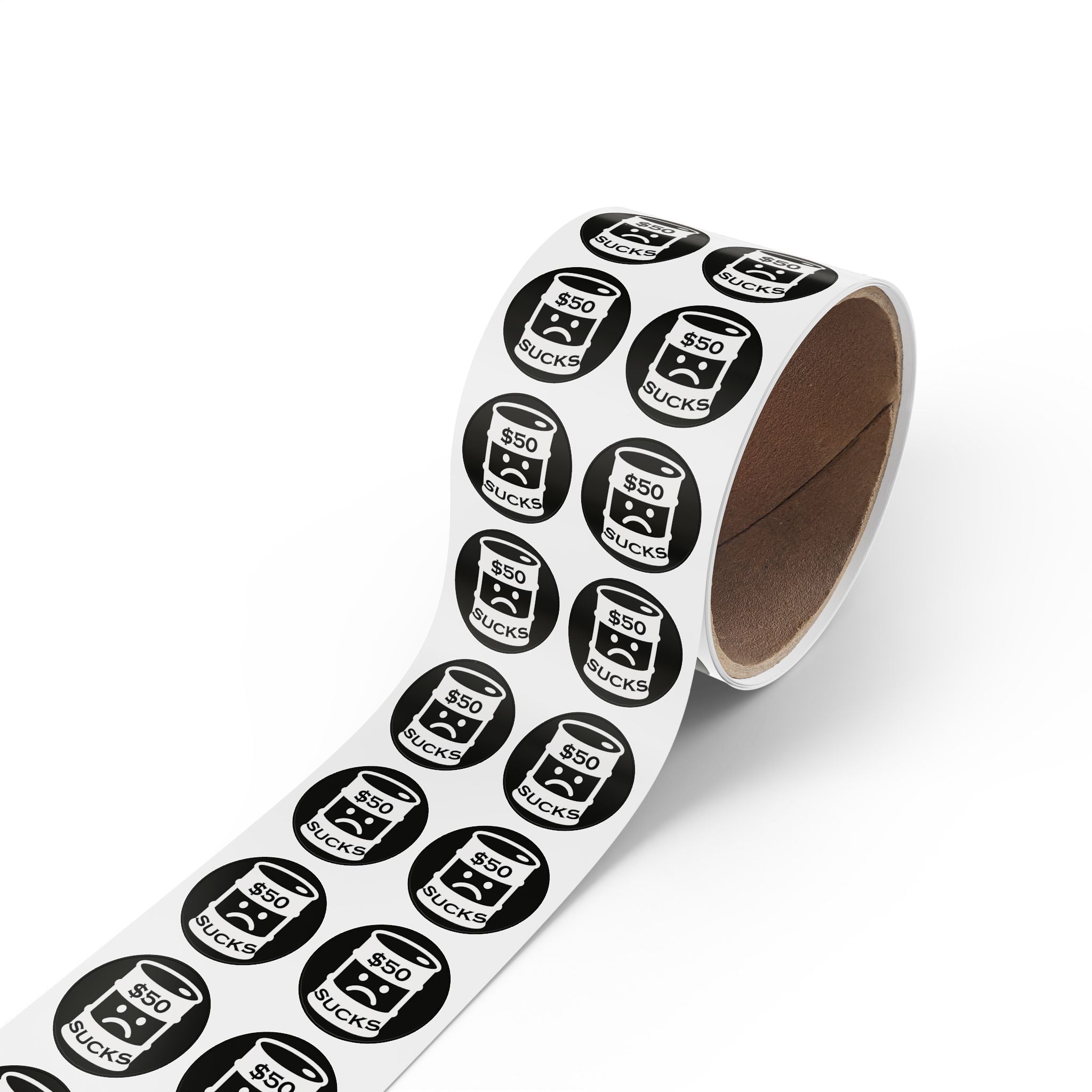 $50 Sucks - Round Sticker Label Rolls