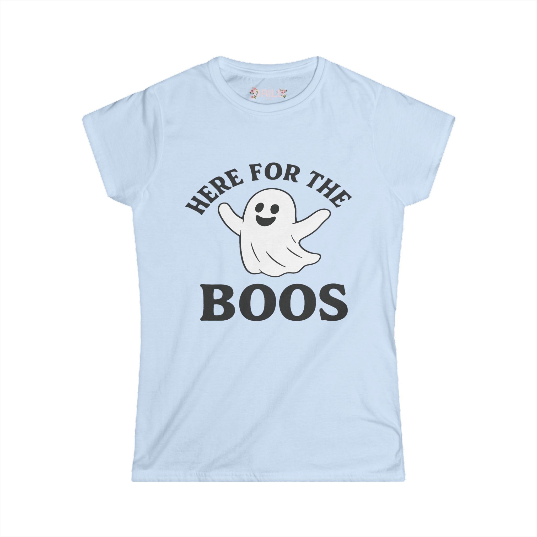 Here For The BOOS - Fall Ladies - SS - Front