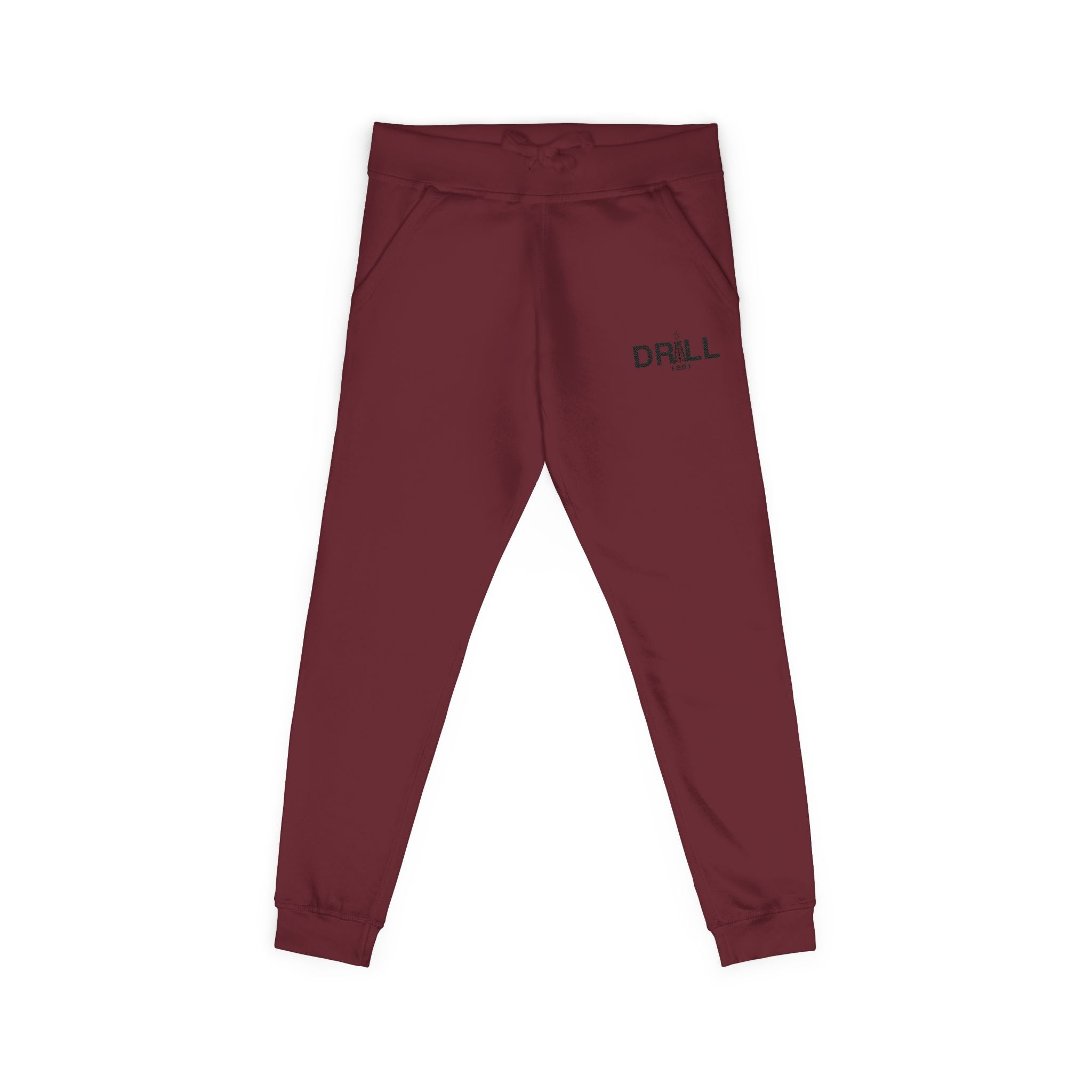 Cozy Embroidered Unisex Fleece Sweatpants for Relaxation, Lounge, Gift, Casual, Home