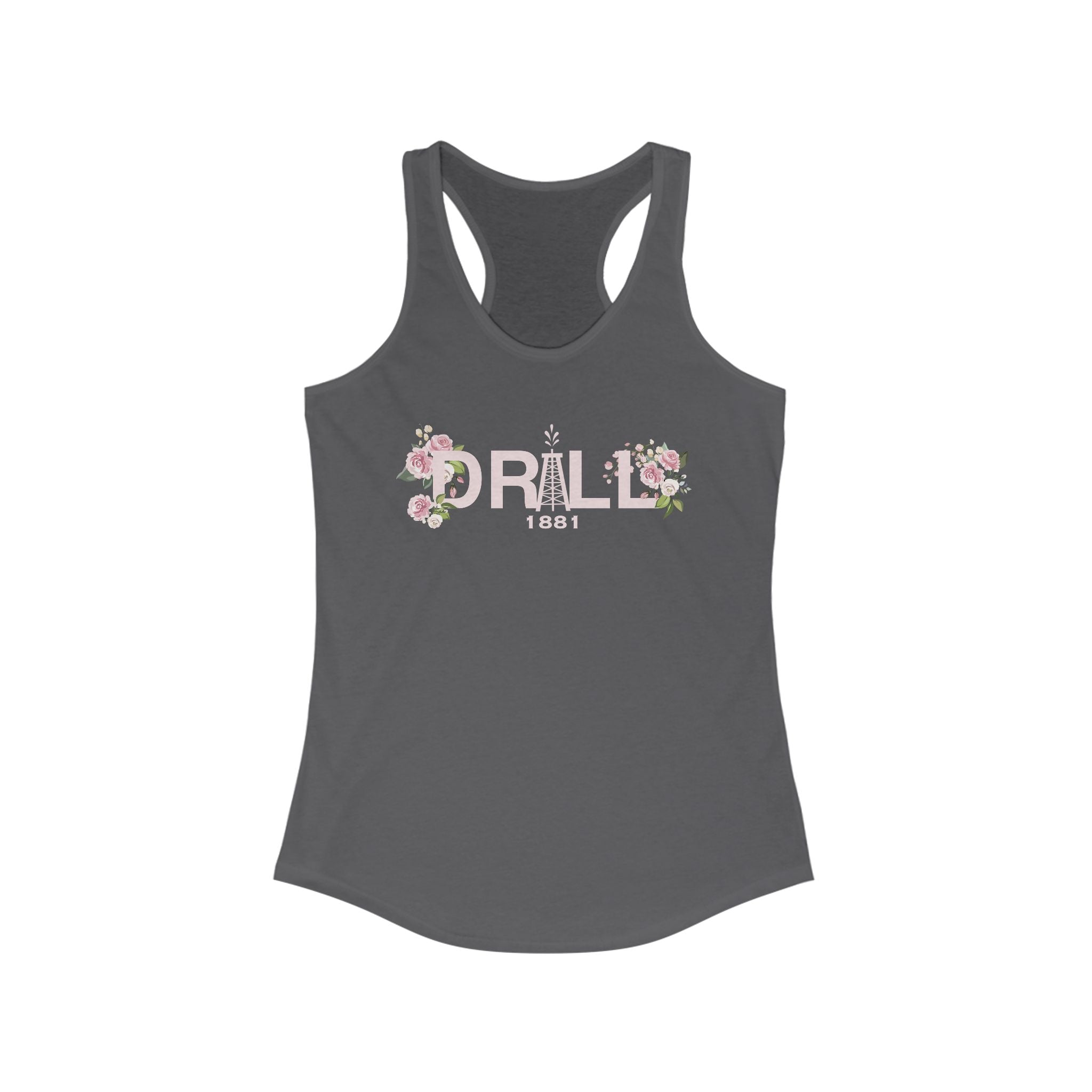 Floral Graphic Racerback Tank for Women - Casual Summer Top