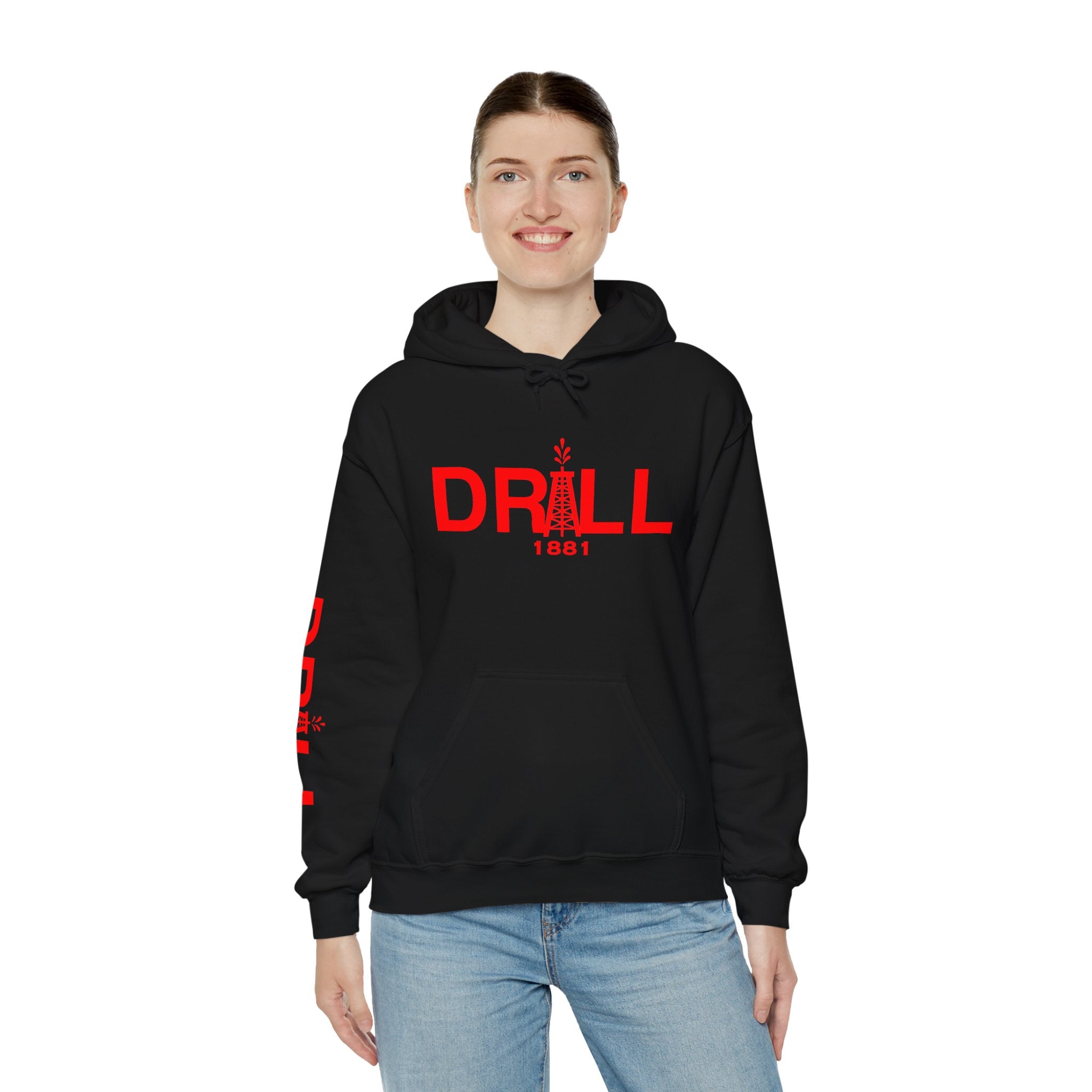 Drill Basic Red Logo - Heavy Blend™ Hoodie