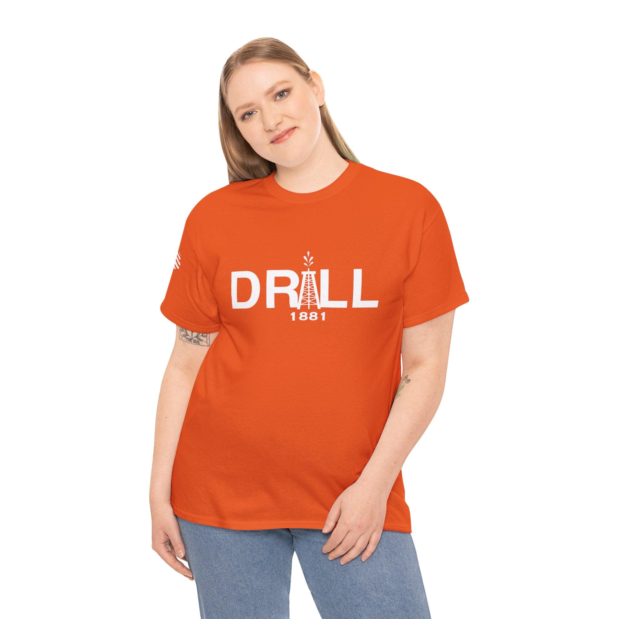 Drill Basic White Logo - SS - Front