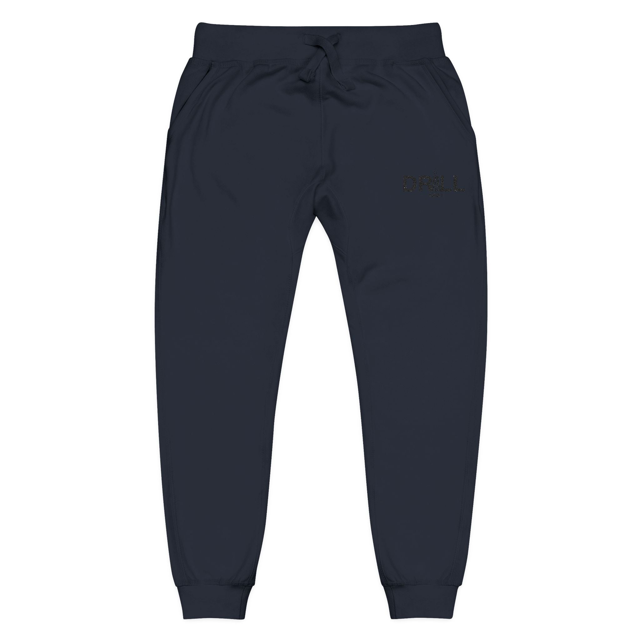 Cozy Embroidered Unisex Fleece Sweatpants for Relaxation, Lounge, Gift, Casual, Home