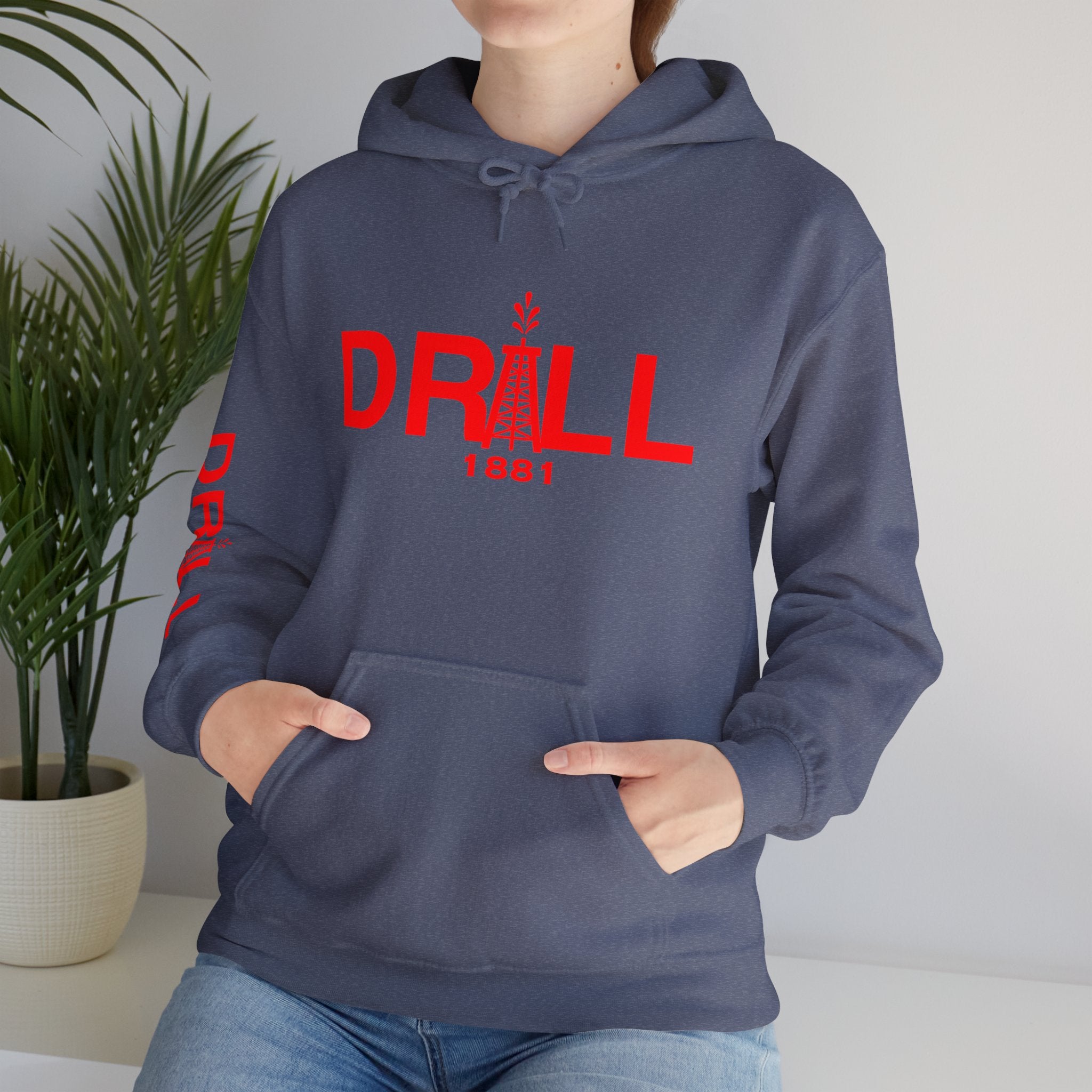 Drill Basic Red Logo - Heavy Blend™ Hoodie