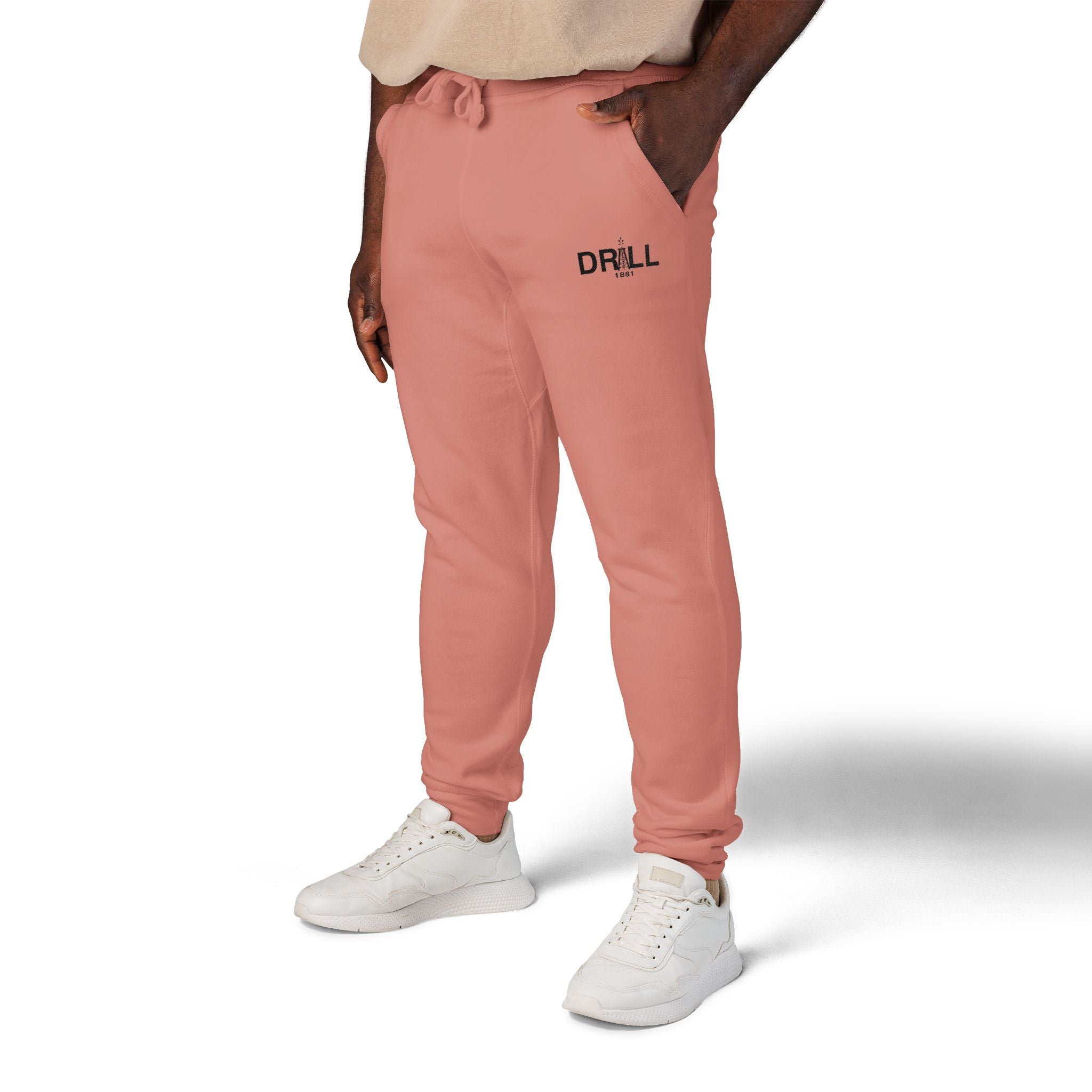 Cozy Embroidered Unisex Fleece Sweatpants for Relaxation, Lounge, Gift, Casual, Home