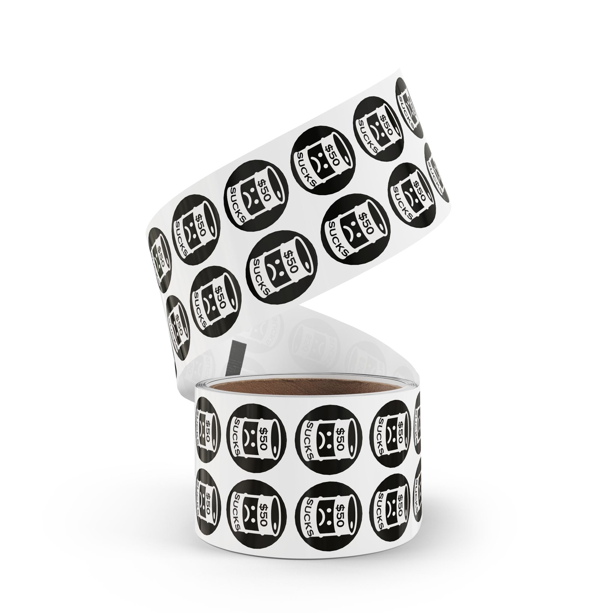 $50 Sucks - Round Sticker Label Rolls