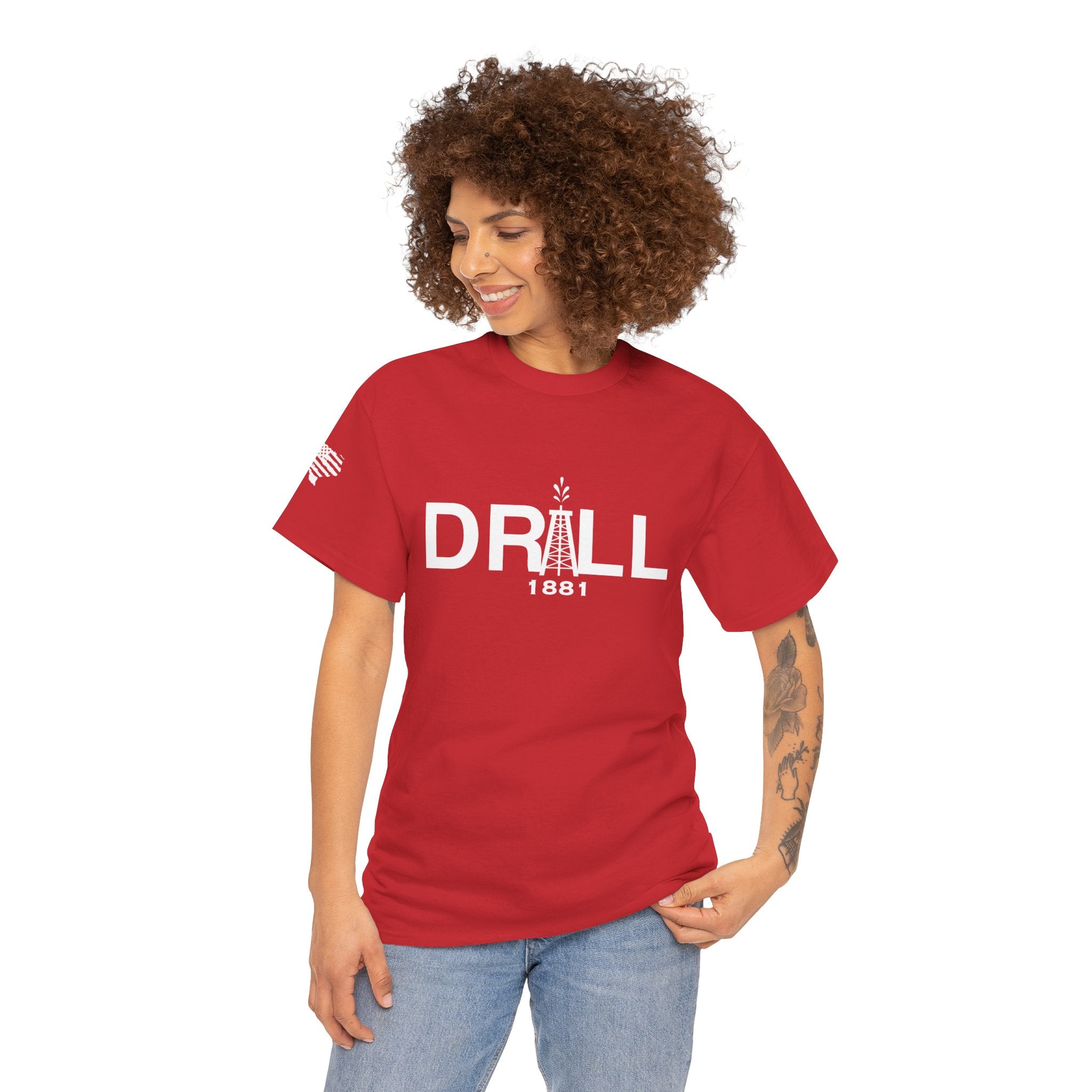 Drill Basic White Logo - SS - Front
