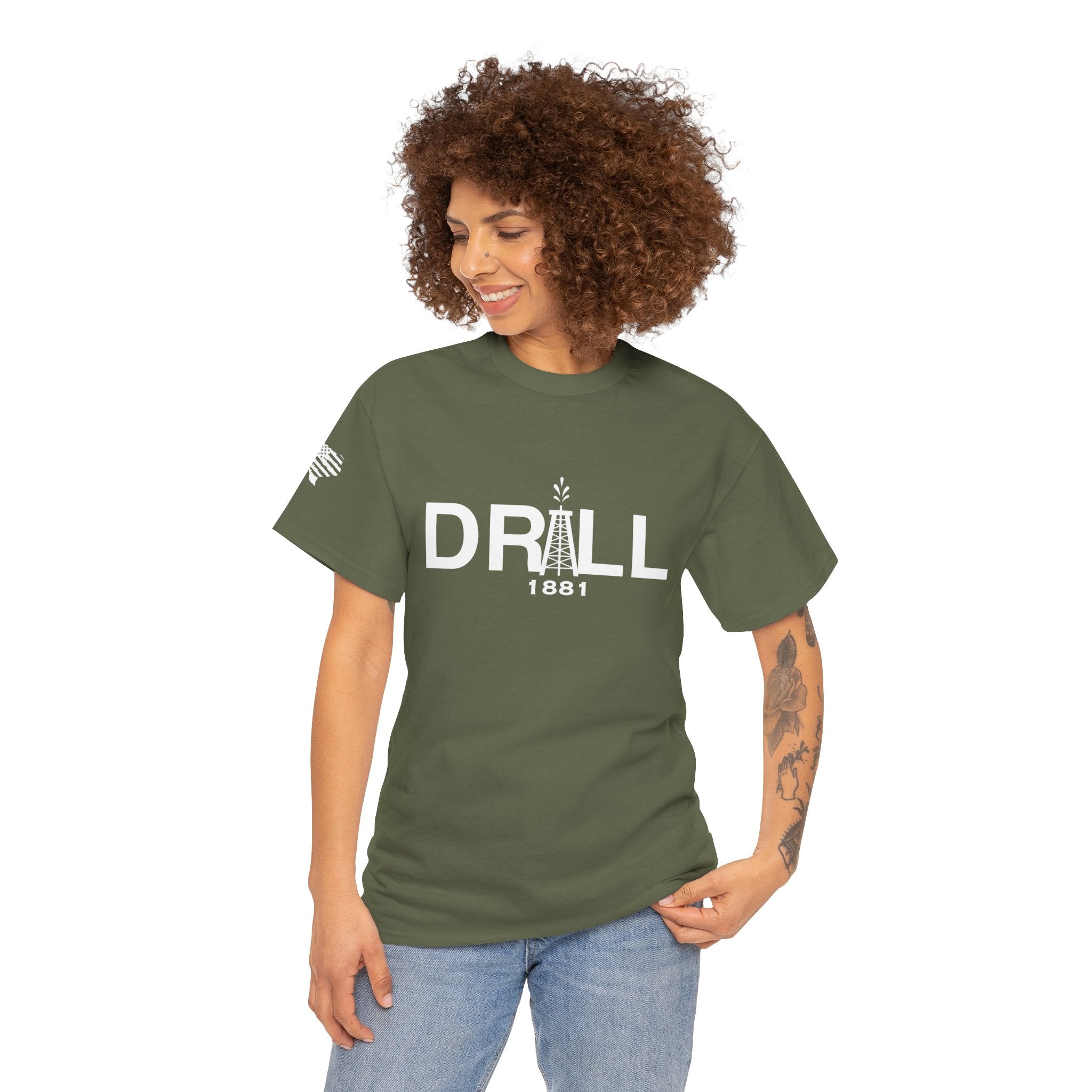 Drill Basic White Logo - SS - Front