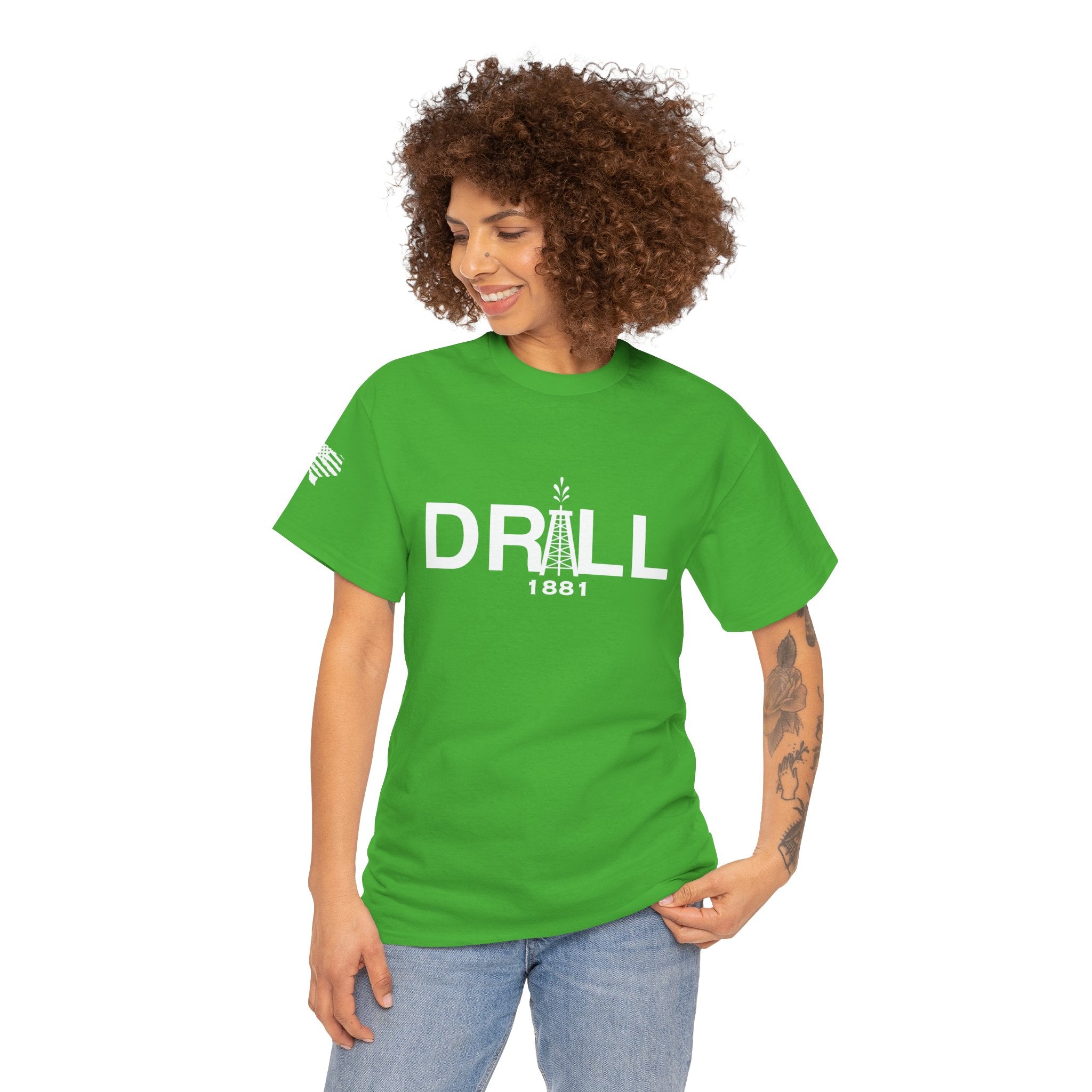 Drill Basic White Logo - SS - Front