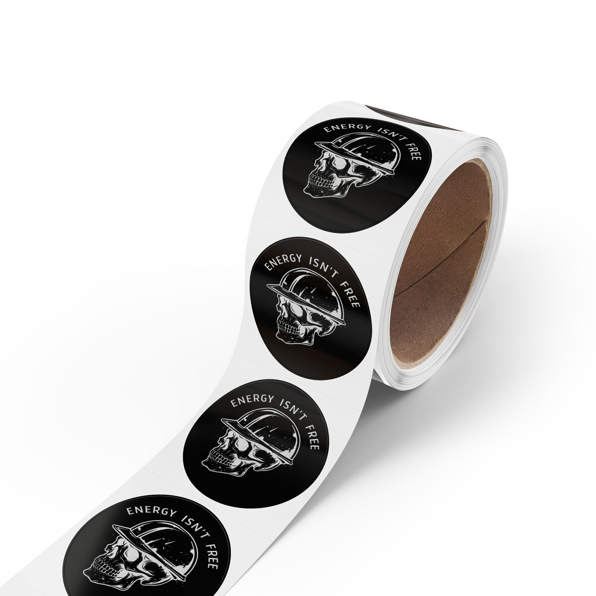 Energy Isn’t Free - Round Sticker Label Rolls