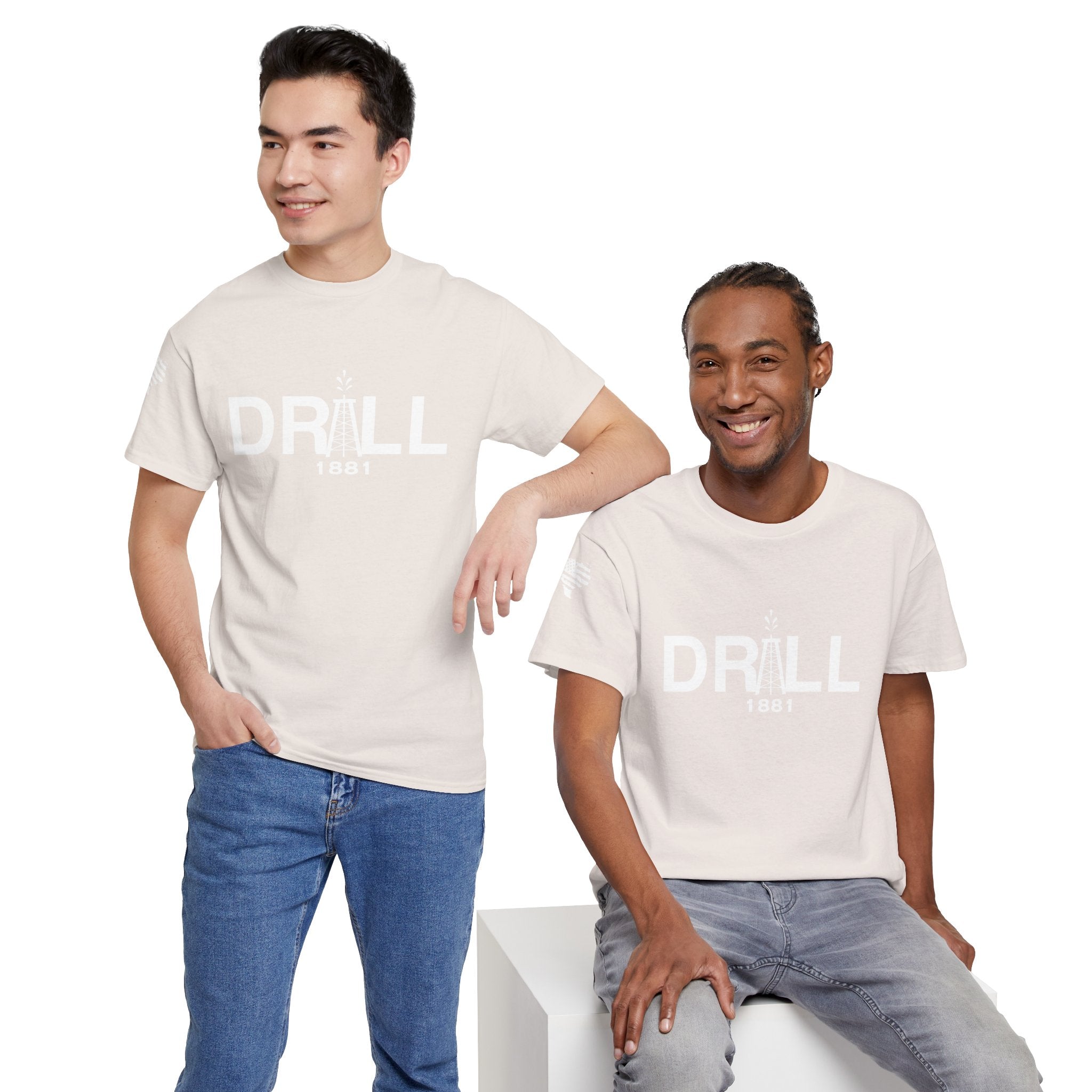 Drill Basic White Logo - SS - Front