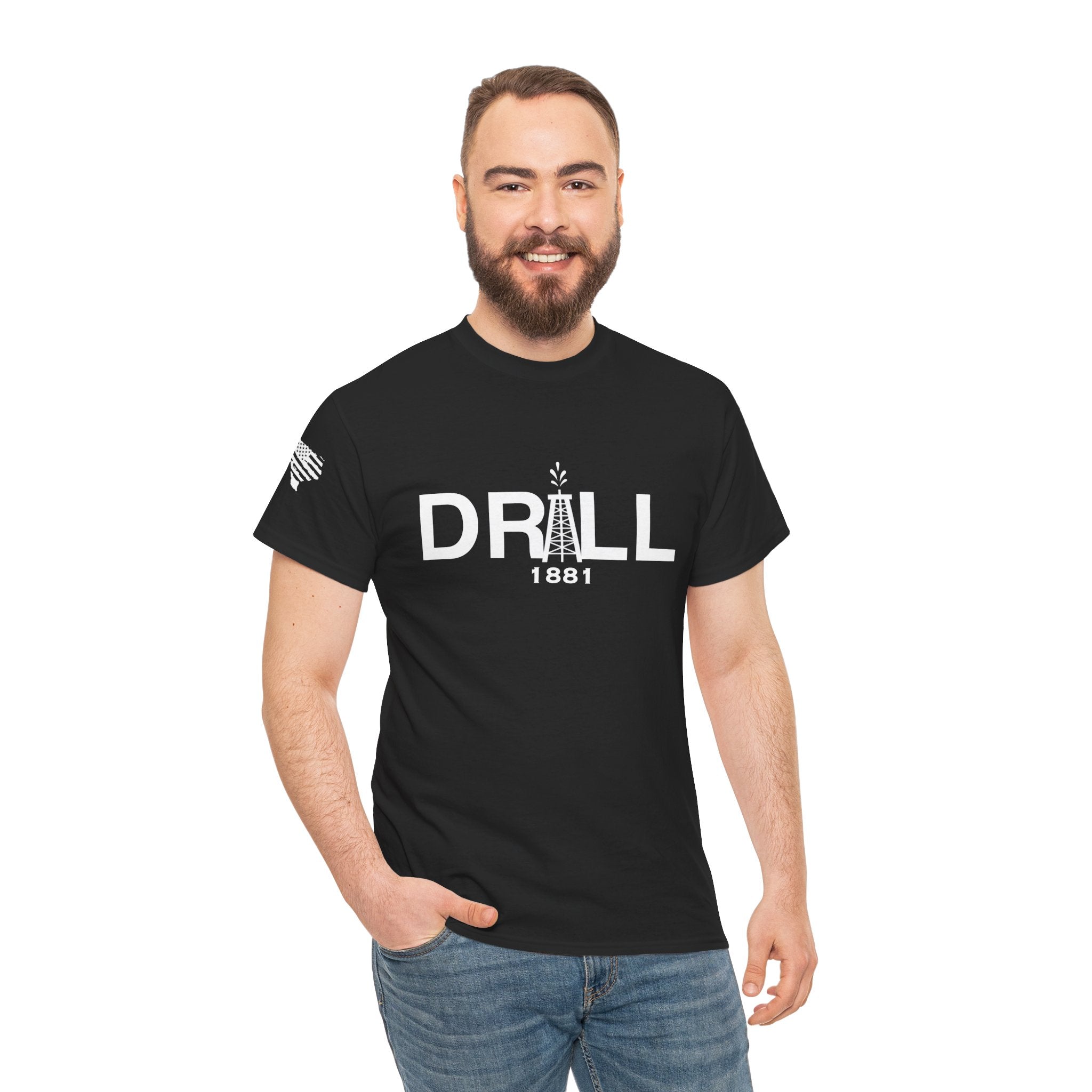 Drill Basic White Logo - SS - Front