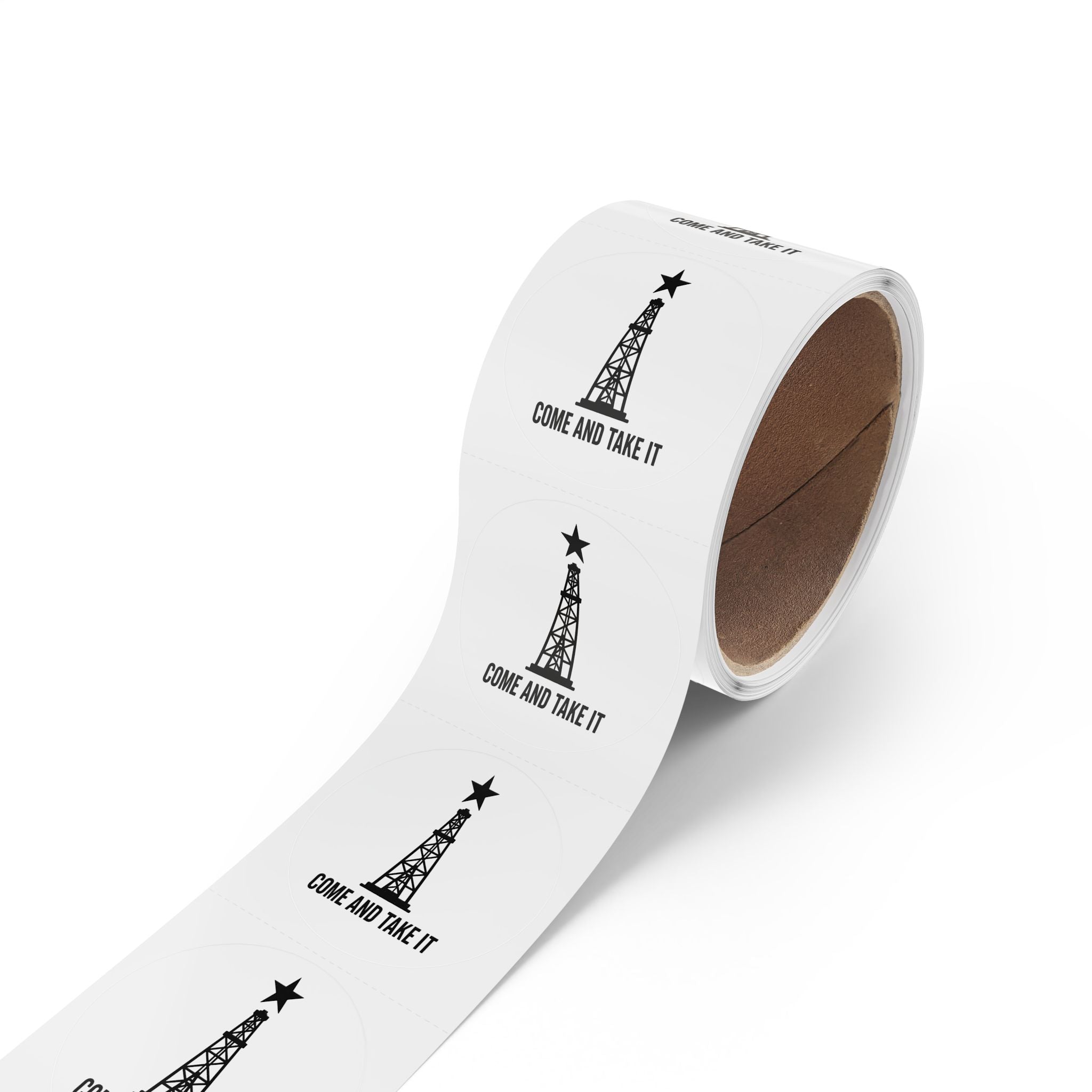 Come and Take it - Round Sticker Label Rolls