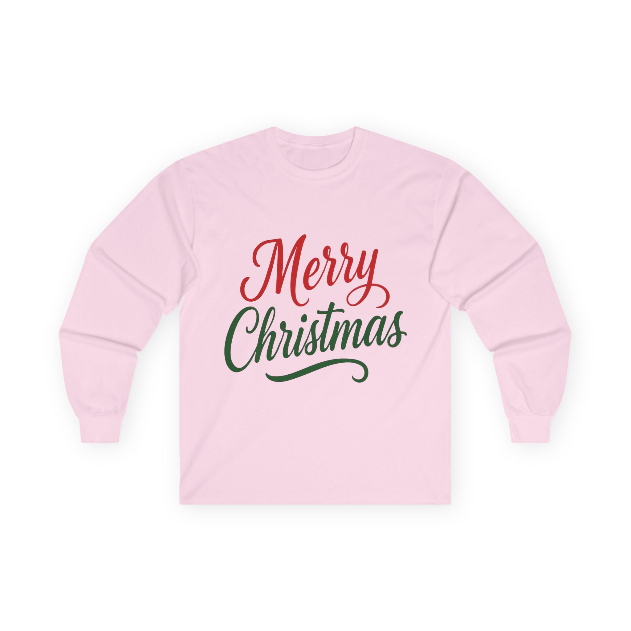 Merry Christmas Long Sleeve Tee, Unisex Gift, Winter Apparel, Festive Party Wear