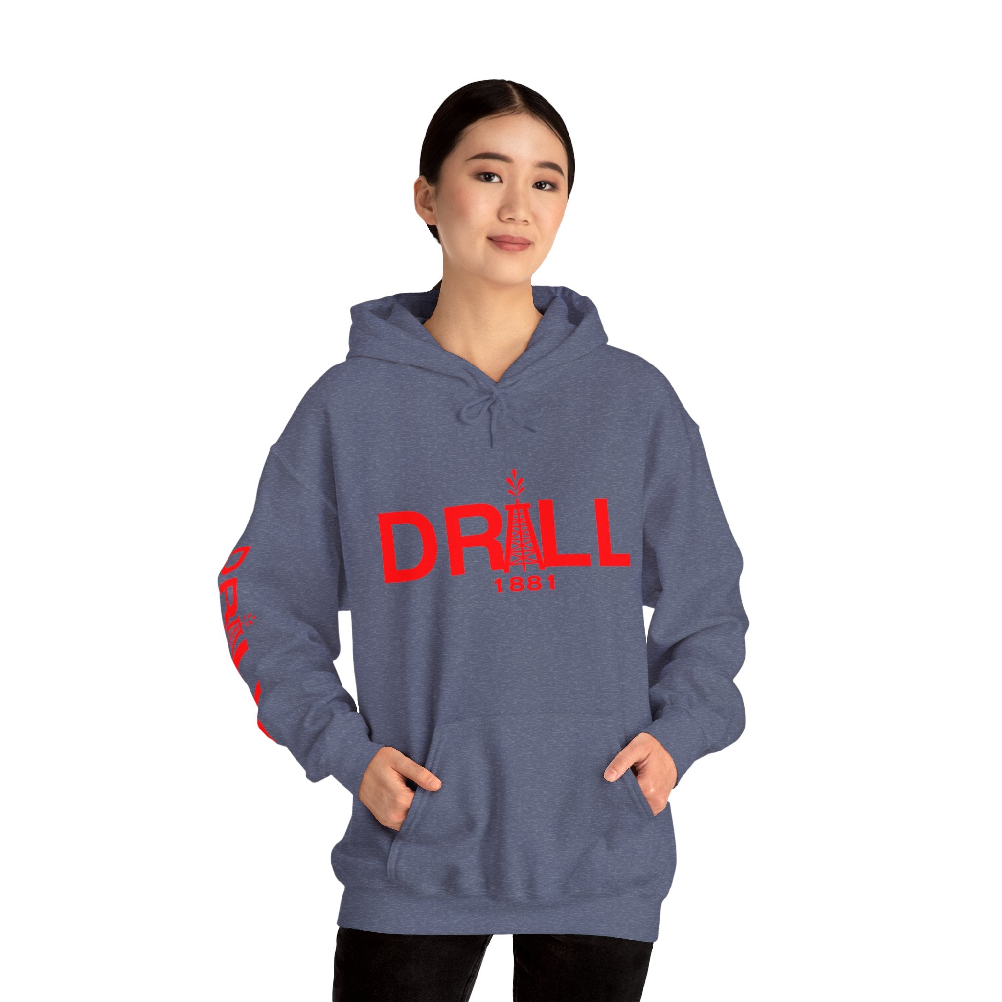 Drill Basic Red Logo - Heavy Blend™ Hoodie