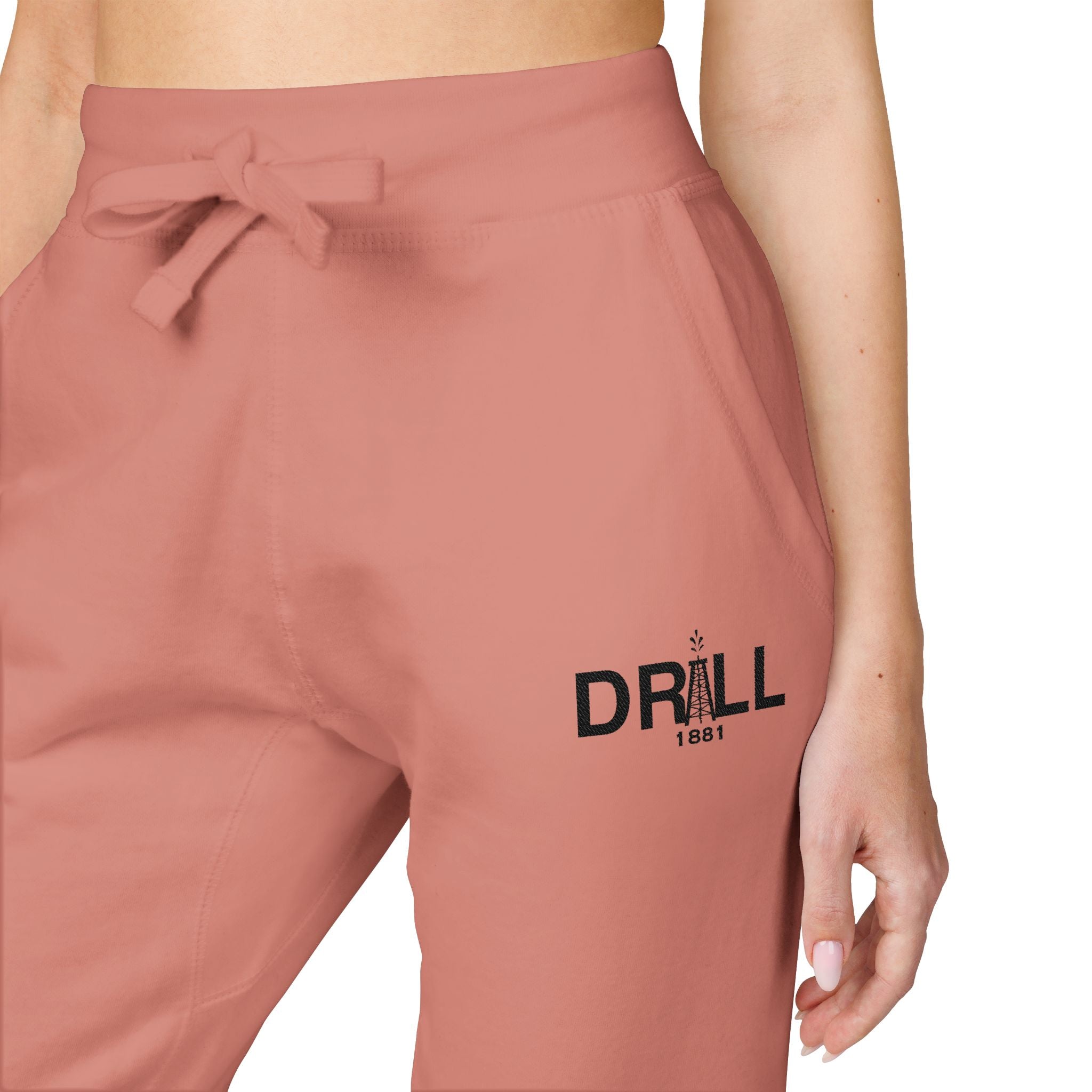 Cozy Embroidered Unisex Fleece Sweatpants for Relaxation, Lounge, Gift, Casual, Home