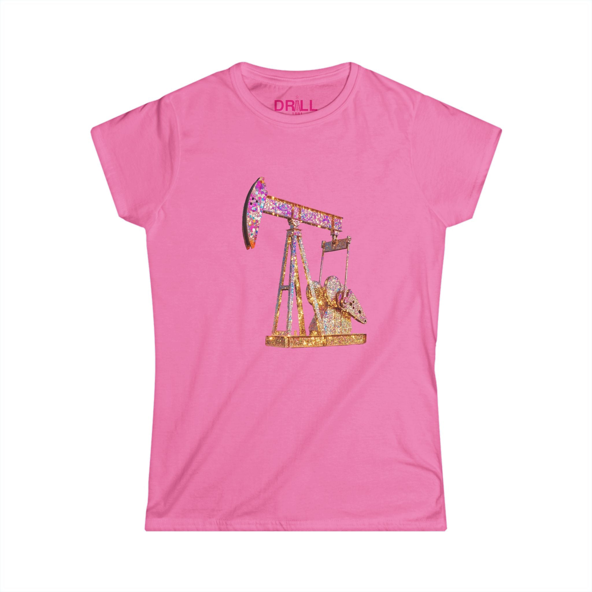 Glitter Pump Jack - Ladies Comfort Tee