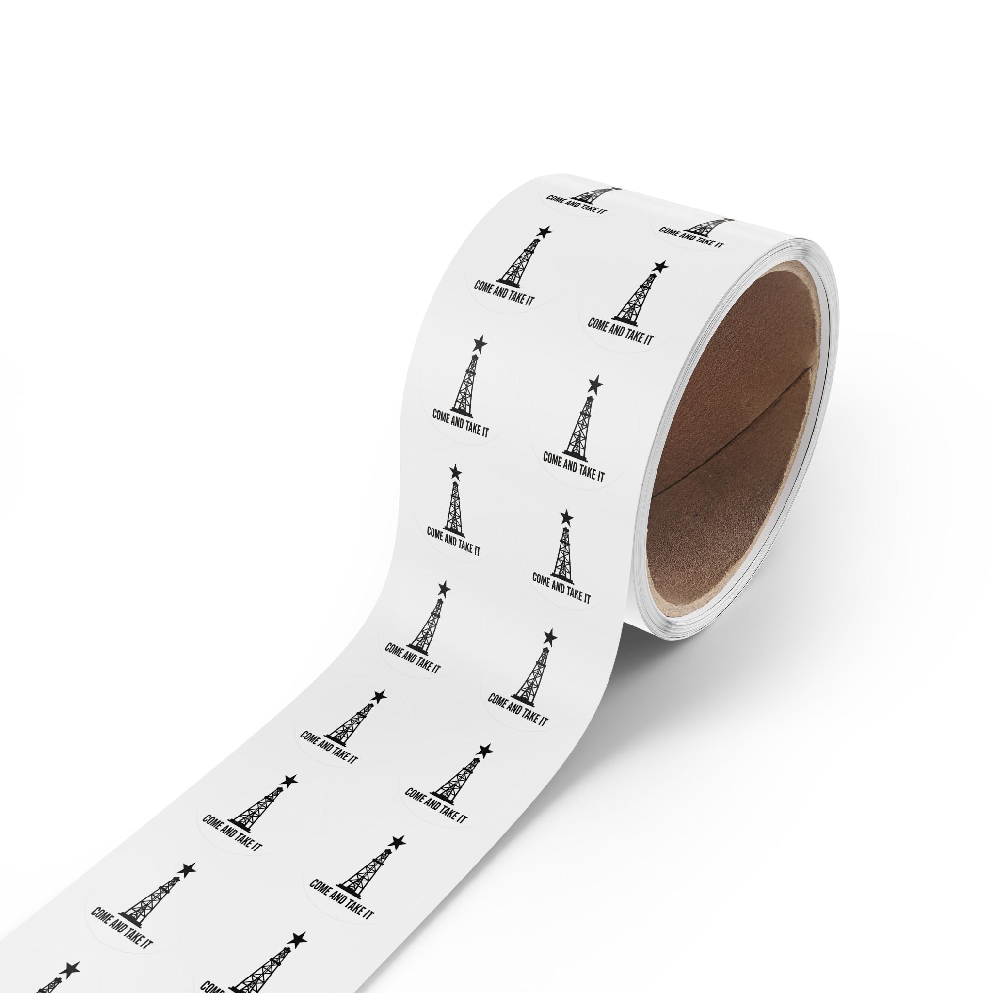 Come and Take it - Round Sticker Label Rolls