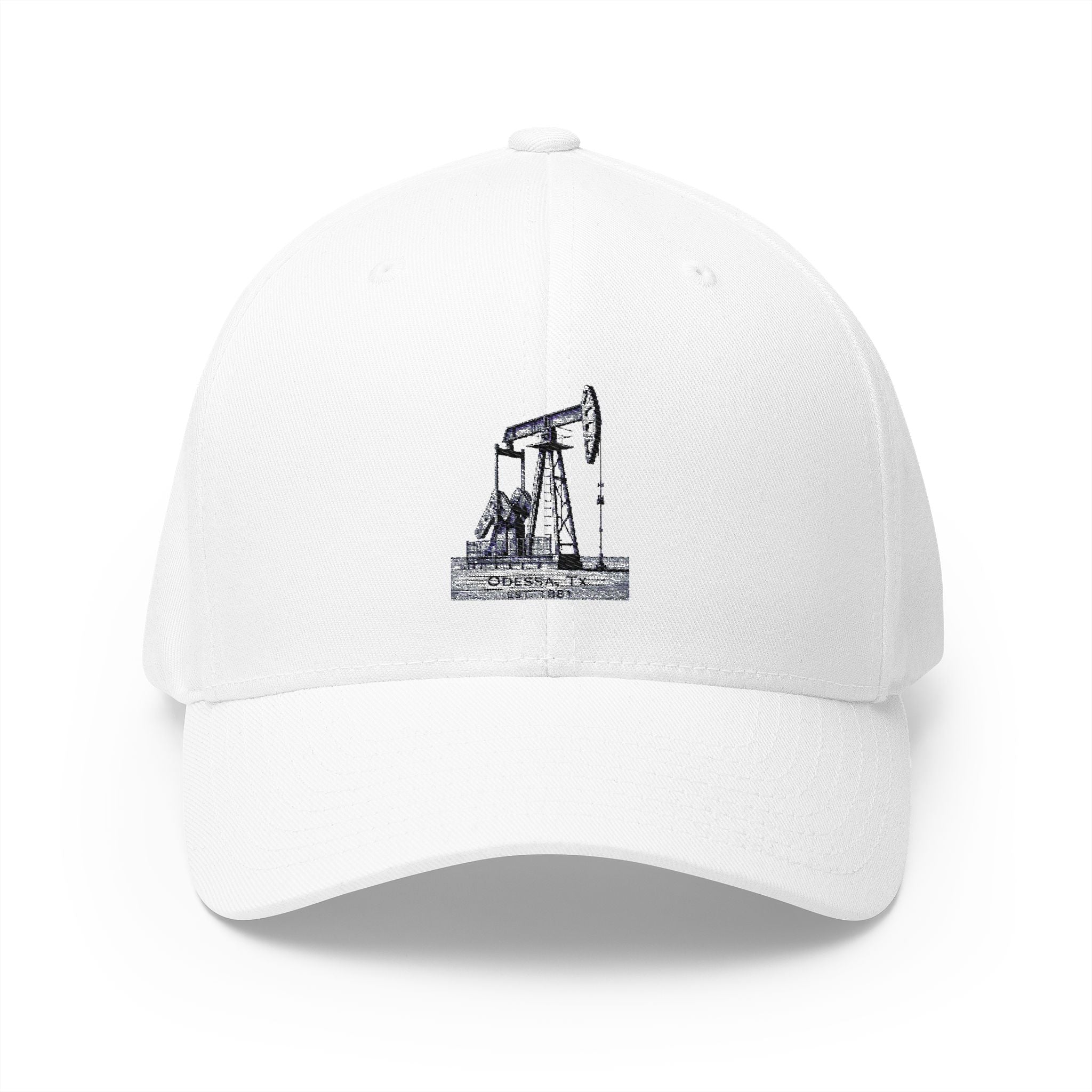 Embroidered Odessa Pumpjack Cap - Closed Back