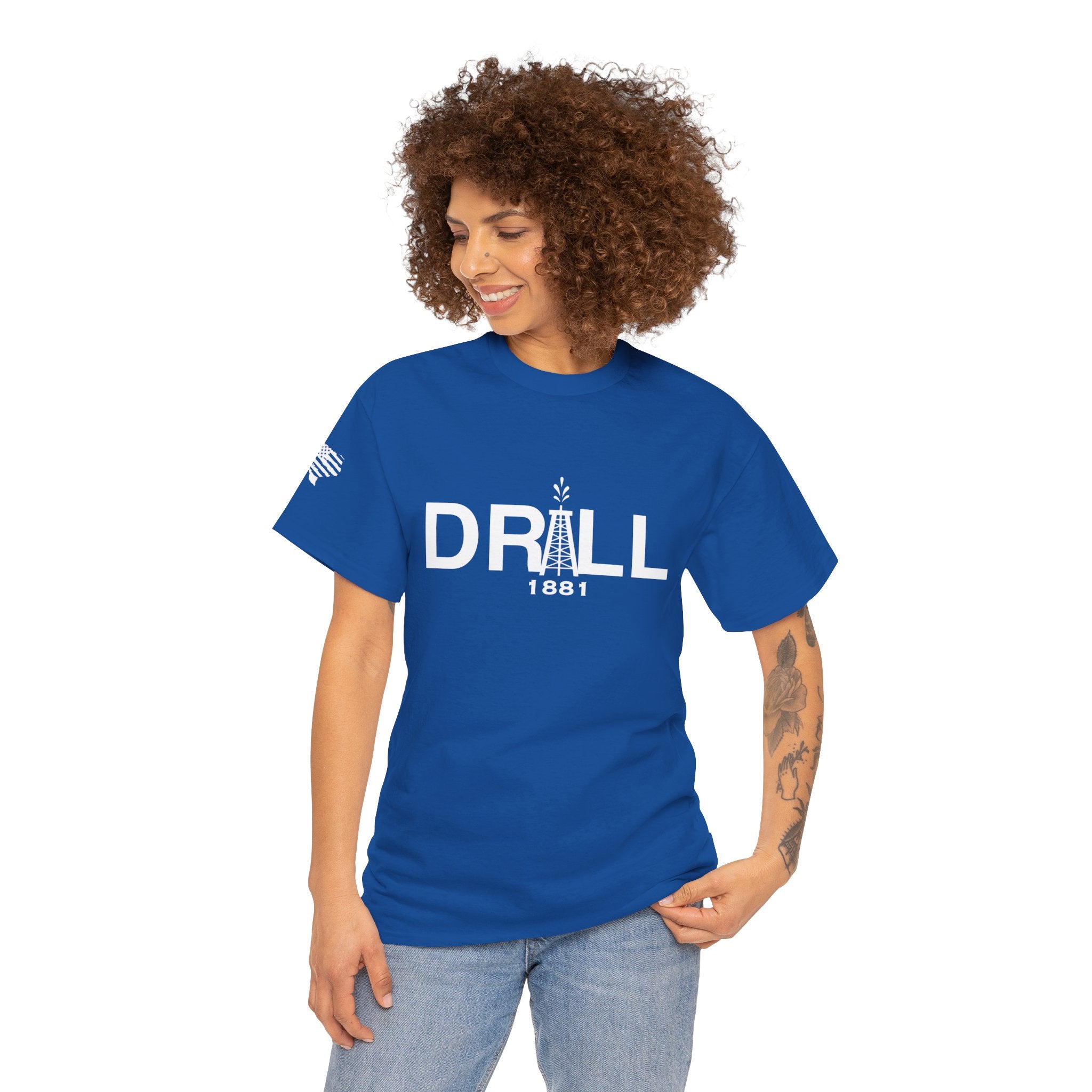 Drill Basic White Logo - SS - Front