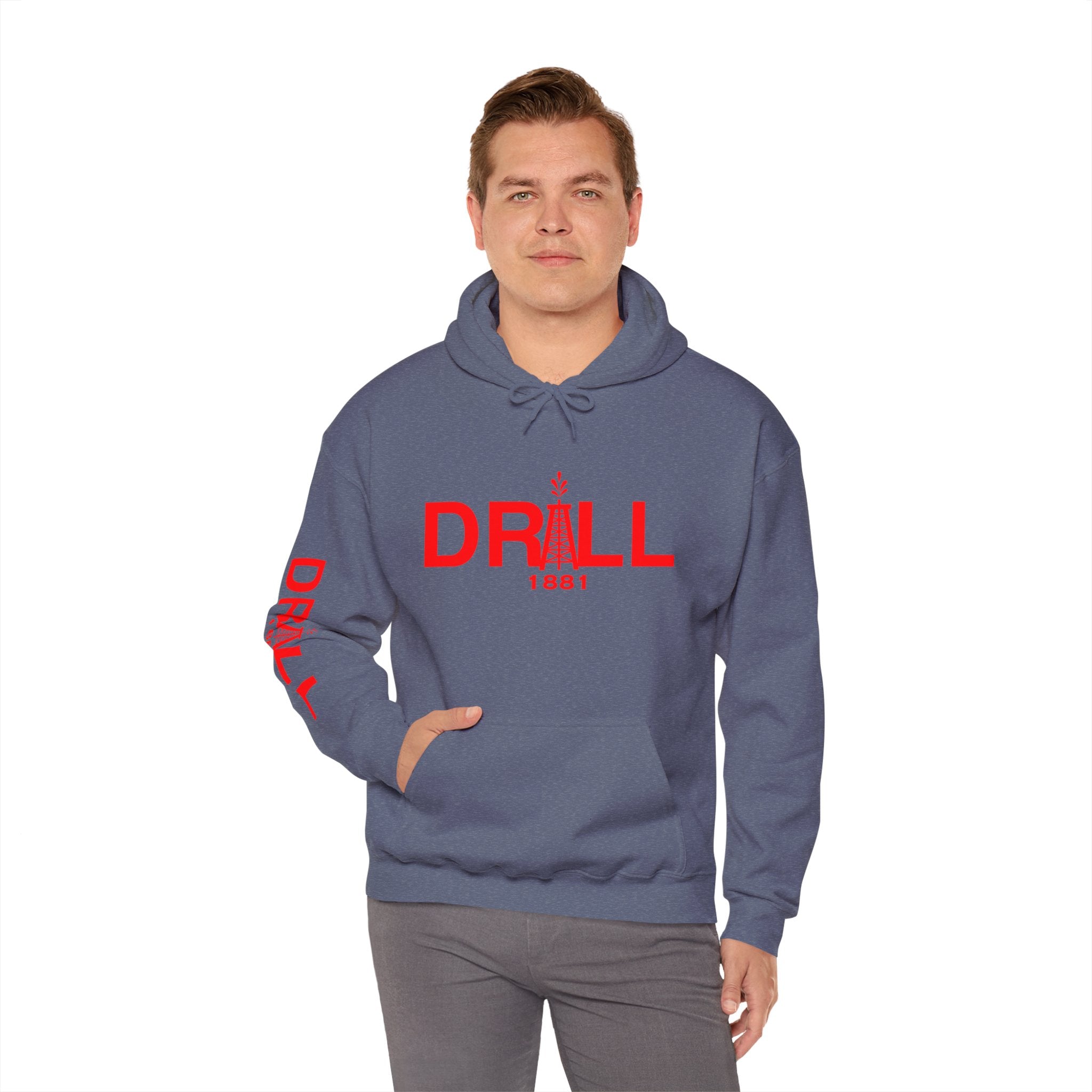 Drill Basic Red Logo - Heavy Blend™ Hoodie