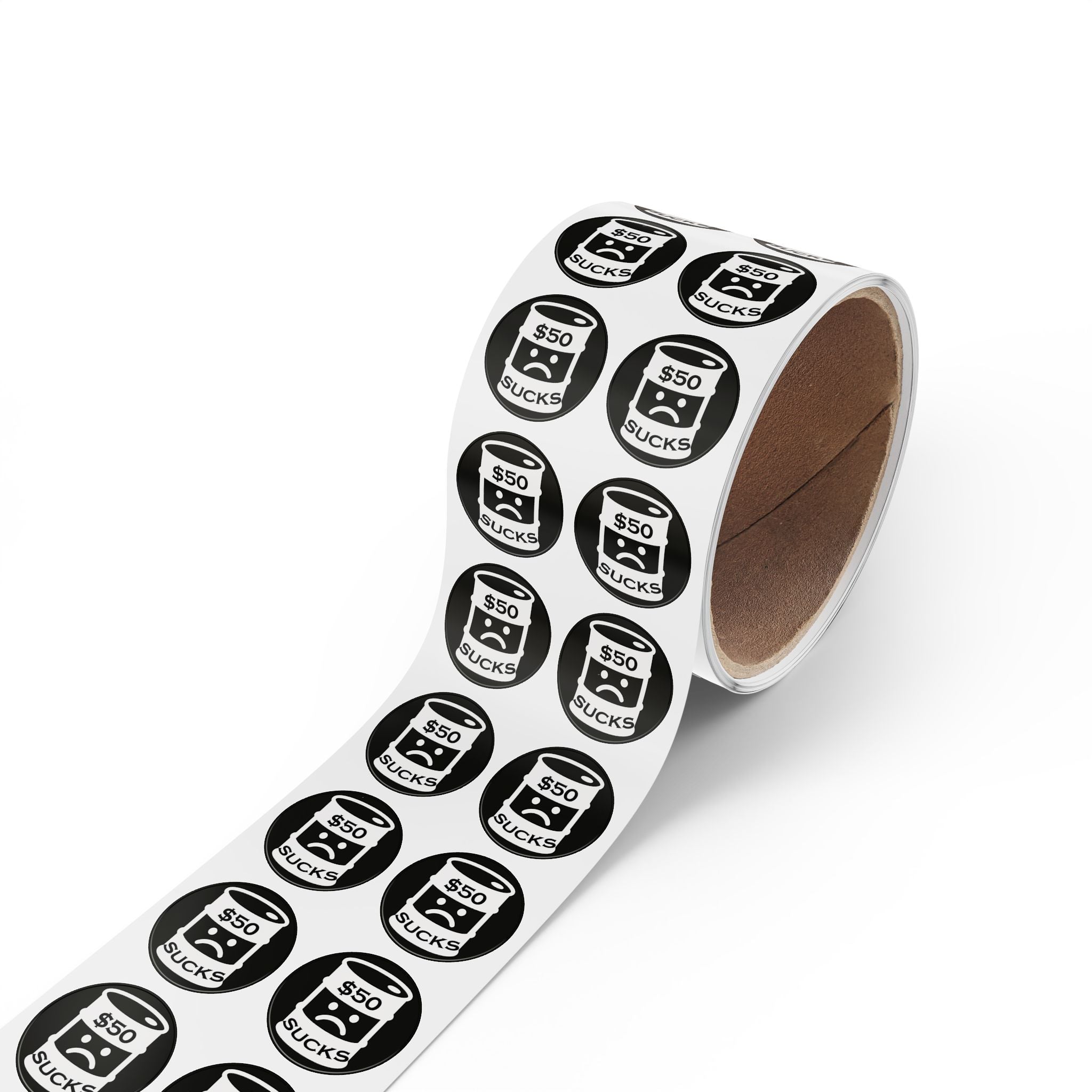 $50 Sucks - Round Sticker Label Rolls