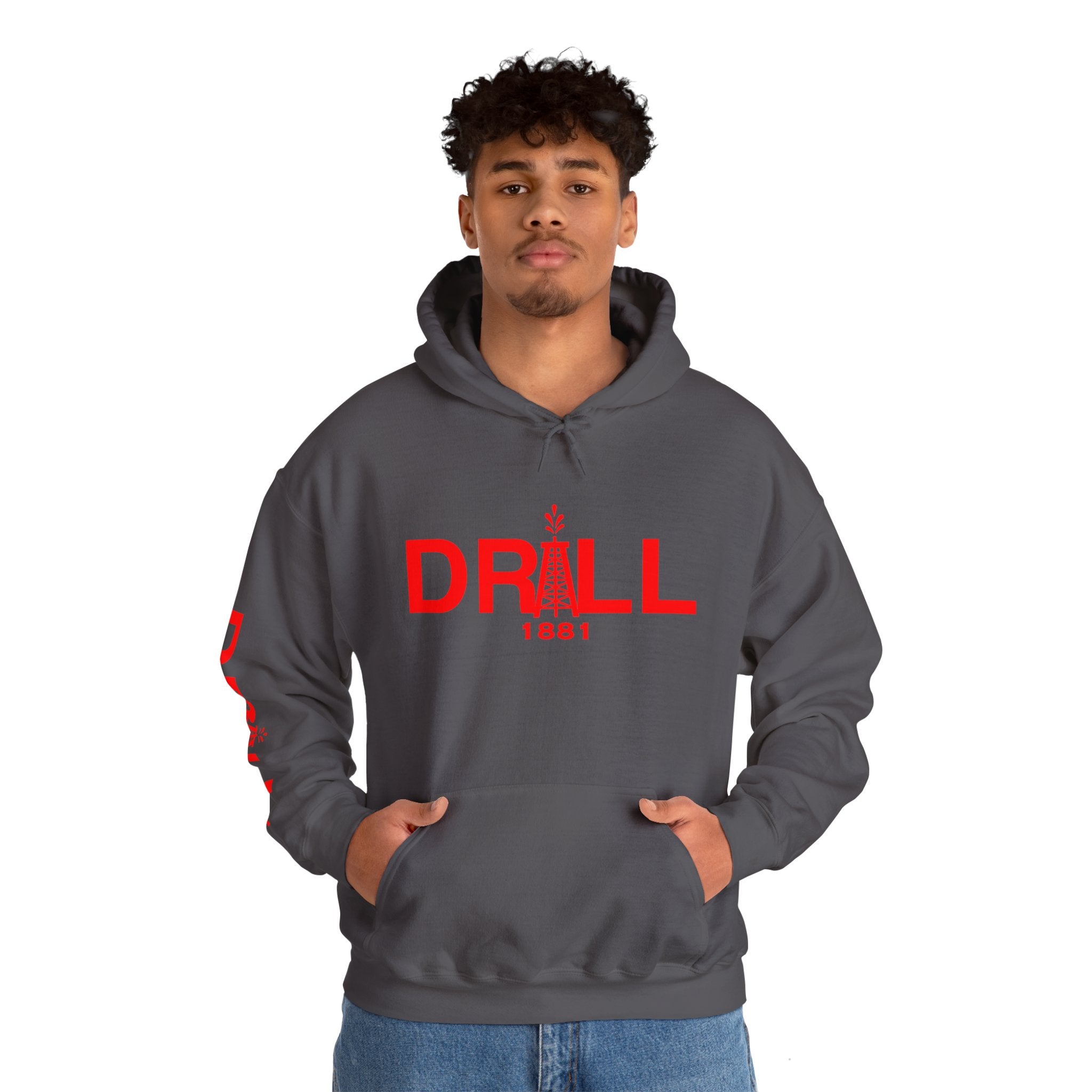 Drill Basic Red Logo - Heavy Blend™ Hoodie