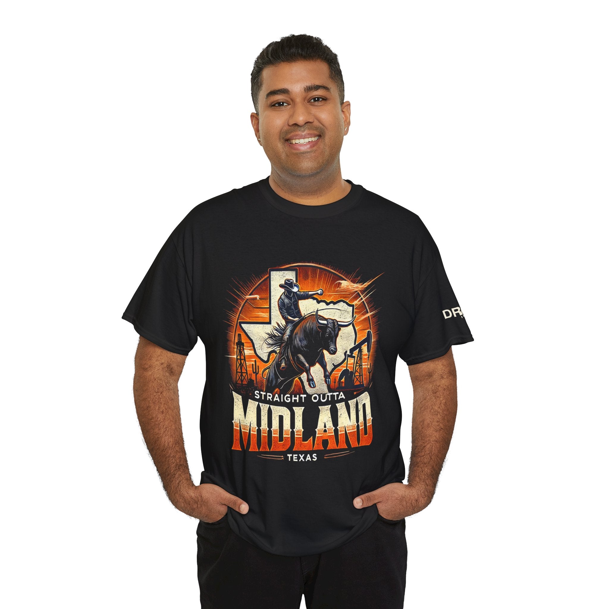 Straight Outta Midland 5 - Black - SS - Front