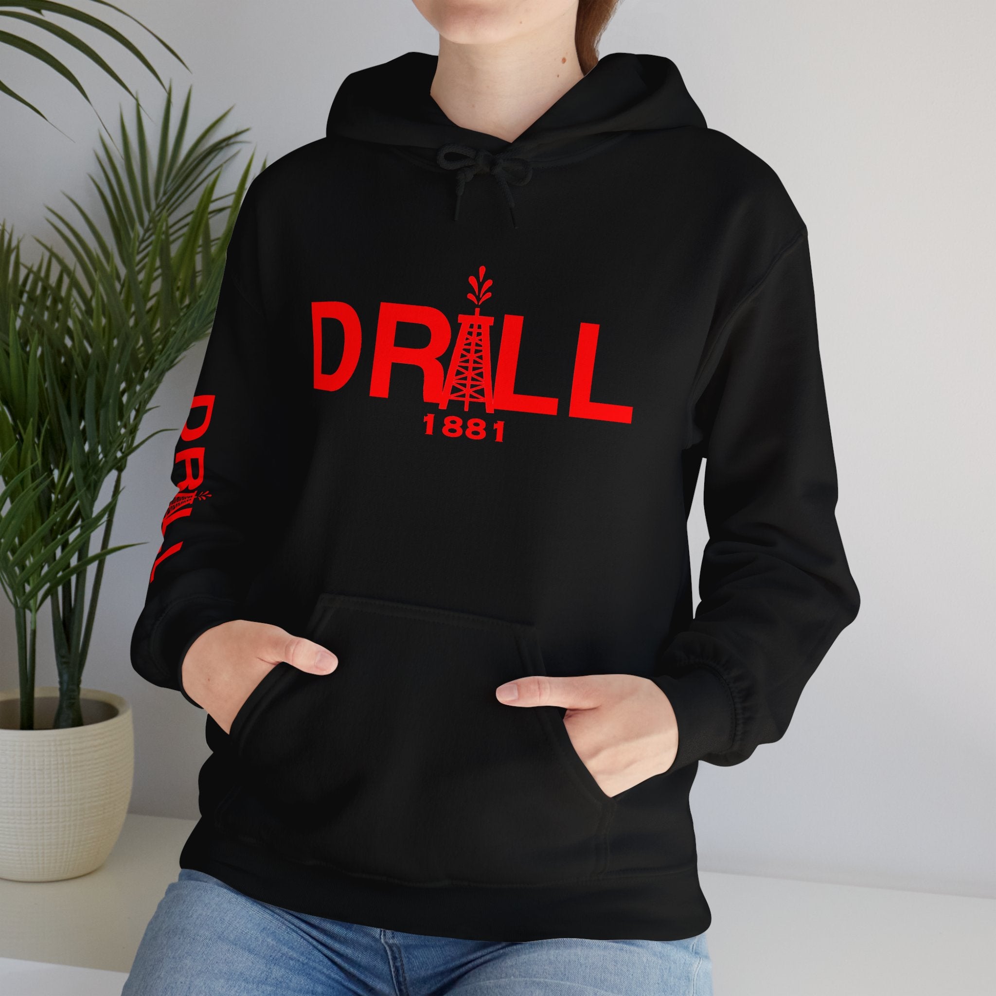 Drill Basic Red Logo - Heavy Blend™ Hoodie