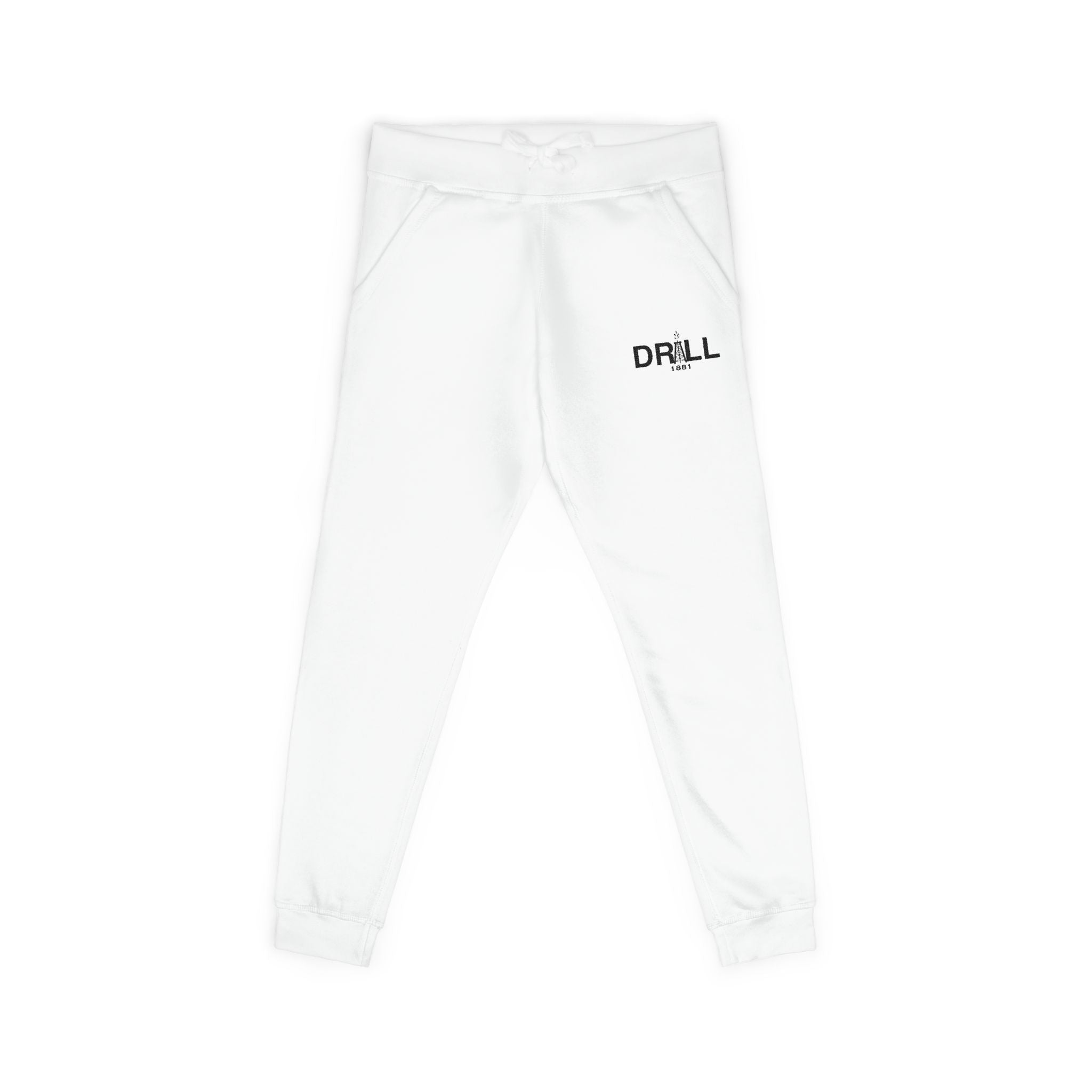 Cozy Embroidered Unisex Fleece Sweatpants for Relaxation, Lounge, Gift, Casual, Home