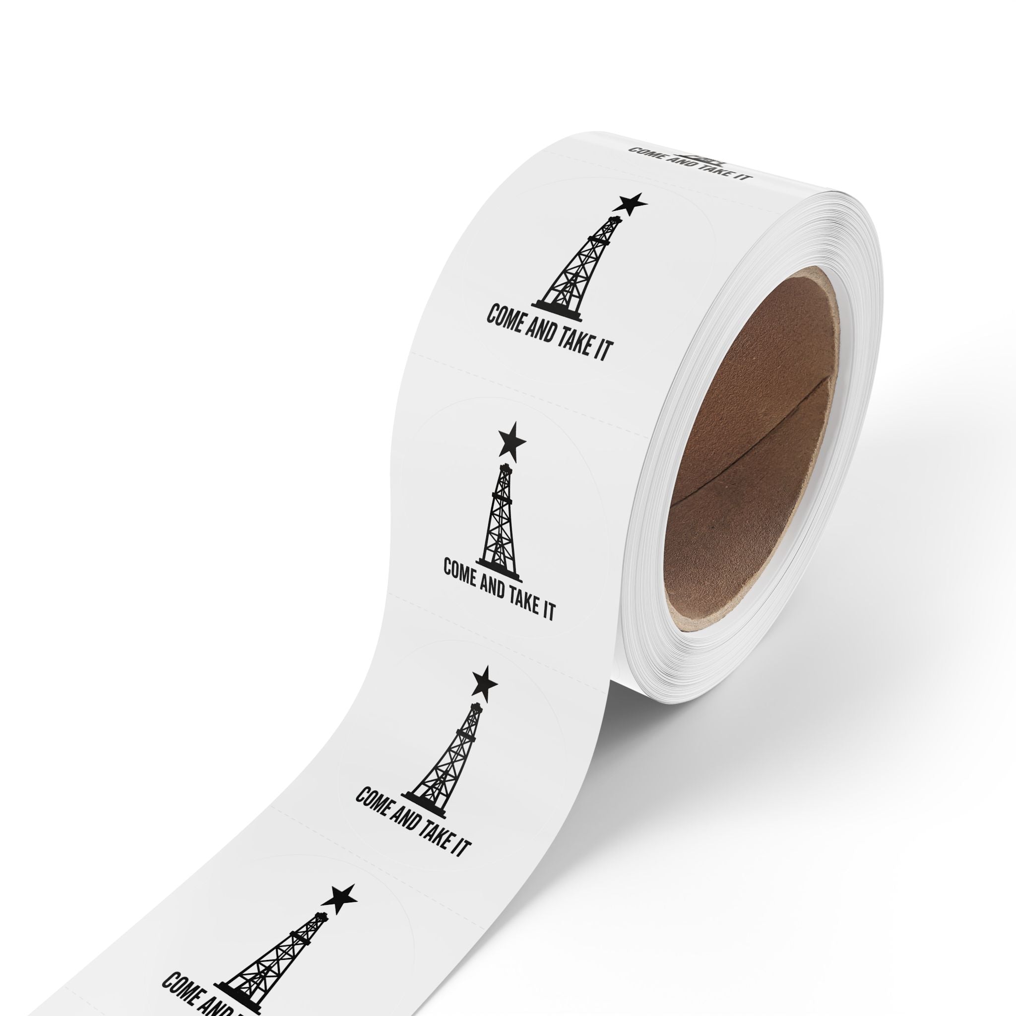 Come and Take it - Round Sticker Label Rolls