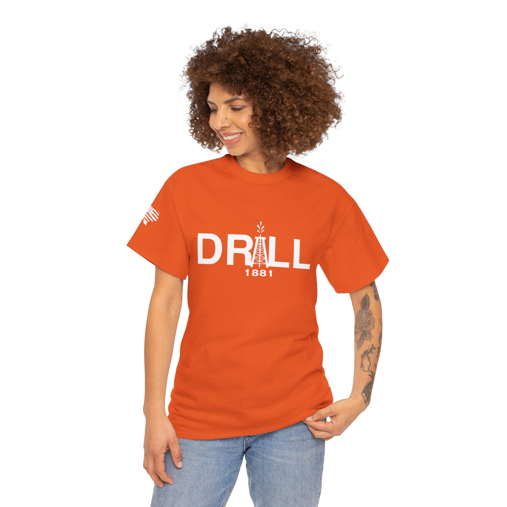 Drill Basic White Logo - SS - Front