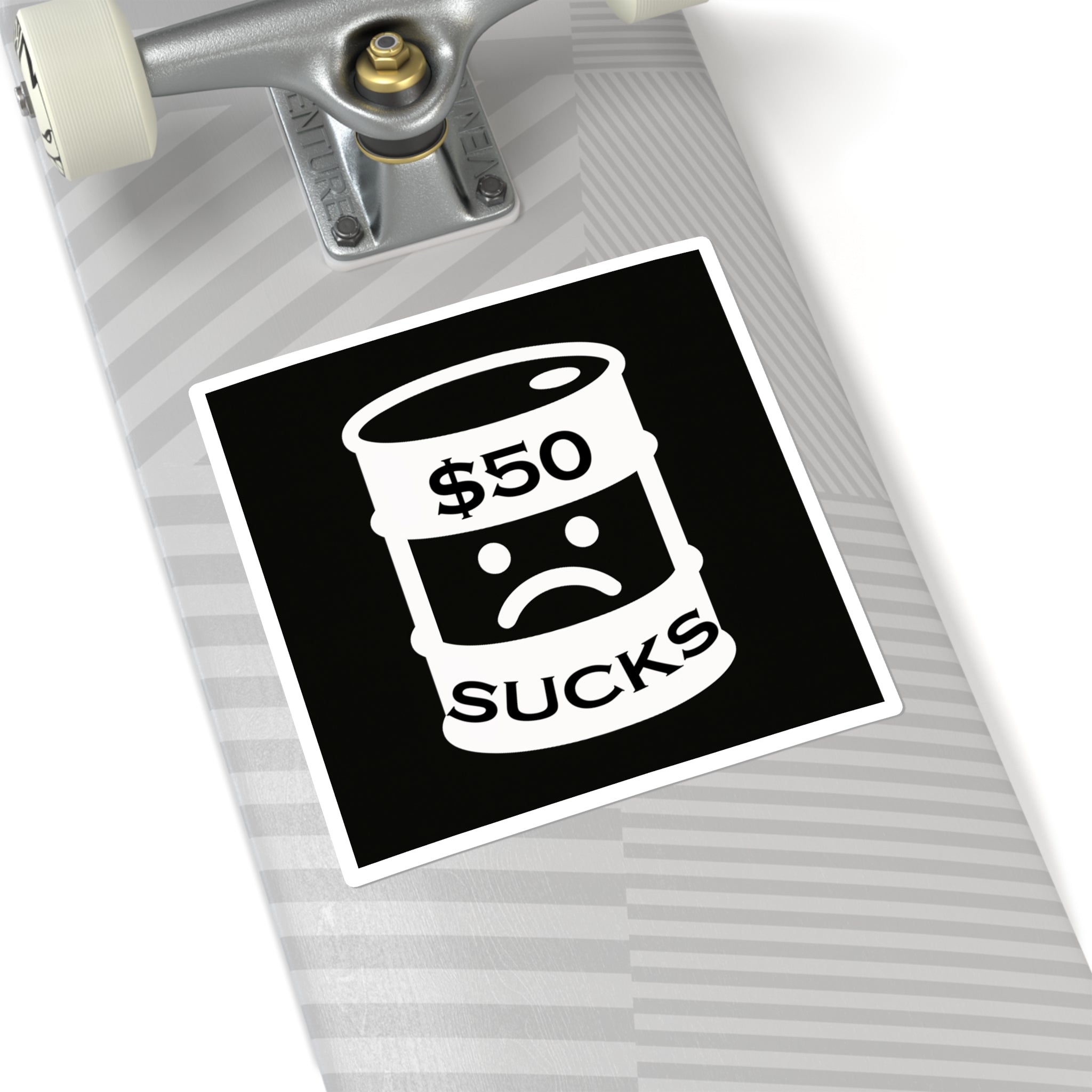 $50 Sucks - Square Stickers